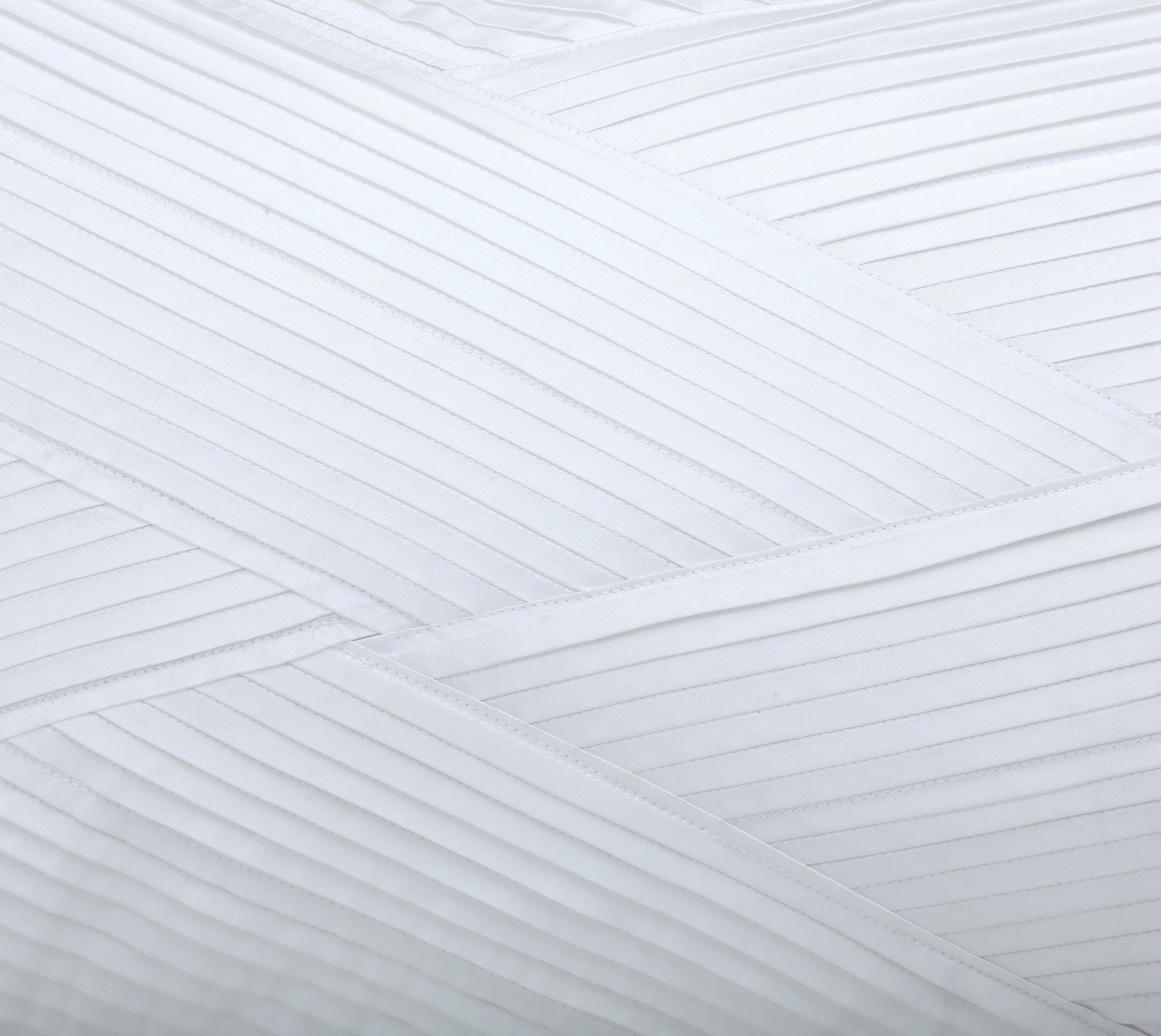 MELANGE White Pleated Cushion Cover