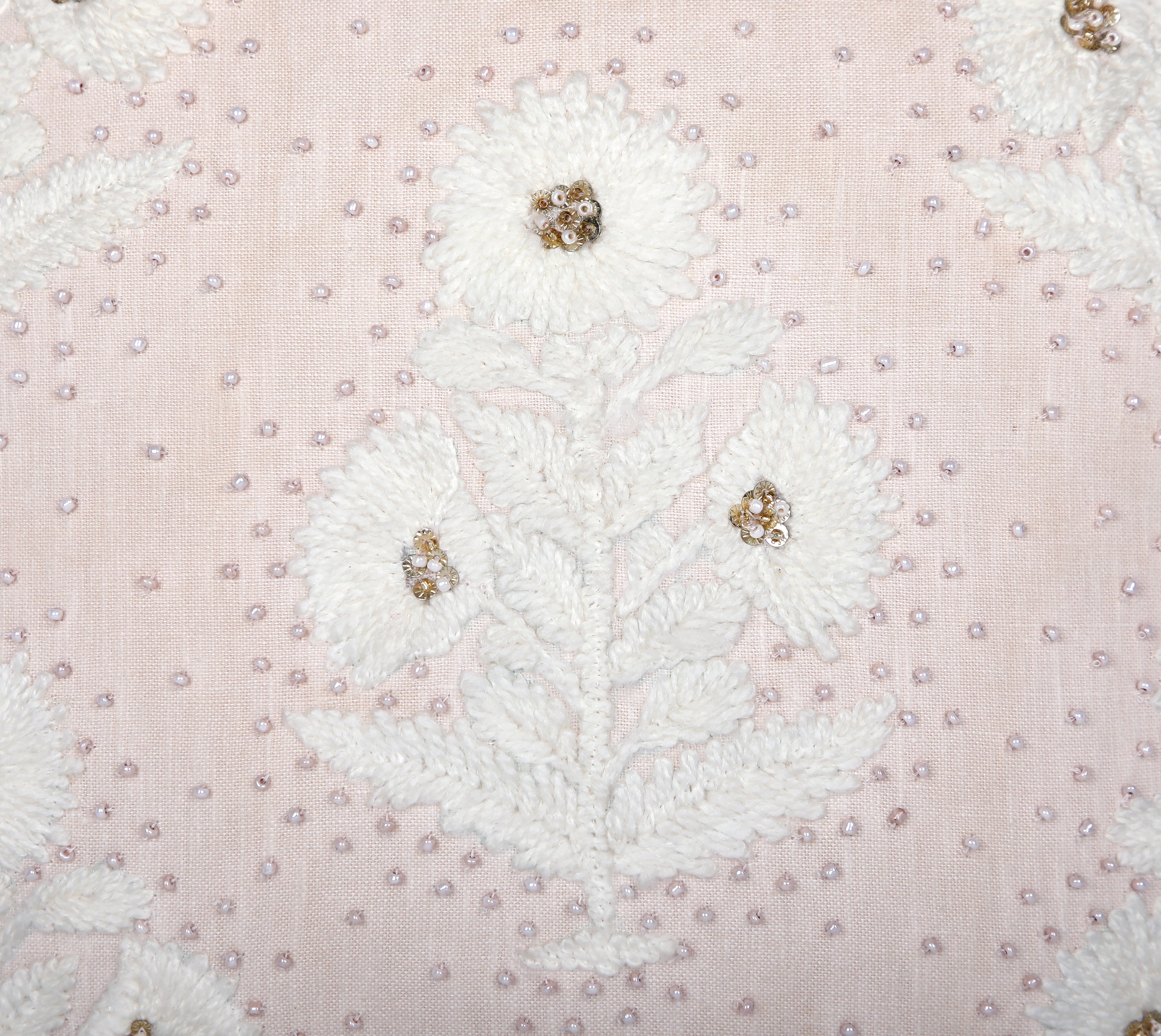 ISABELLA Peach Linen Cushion Cover