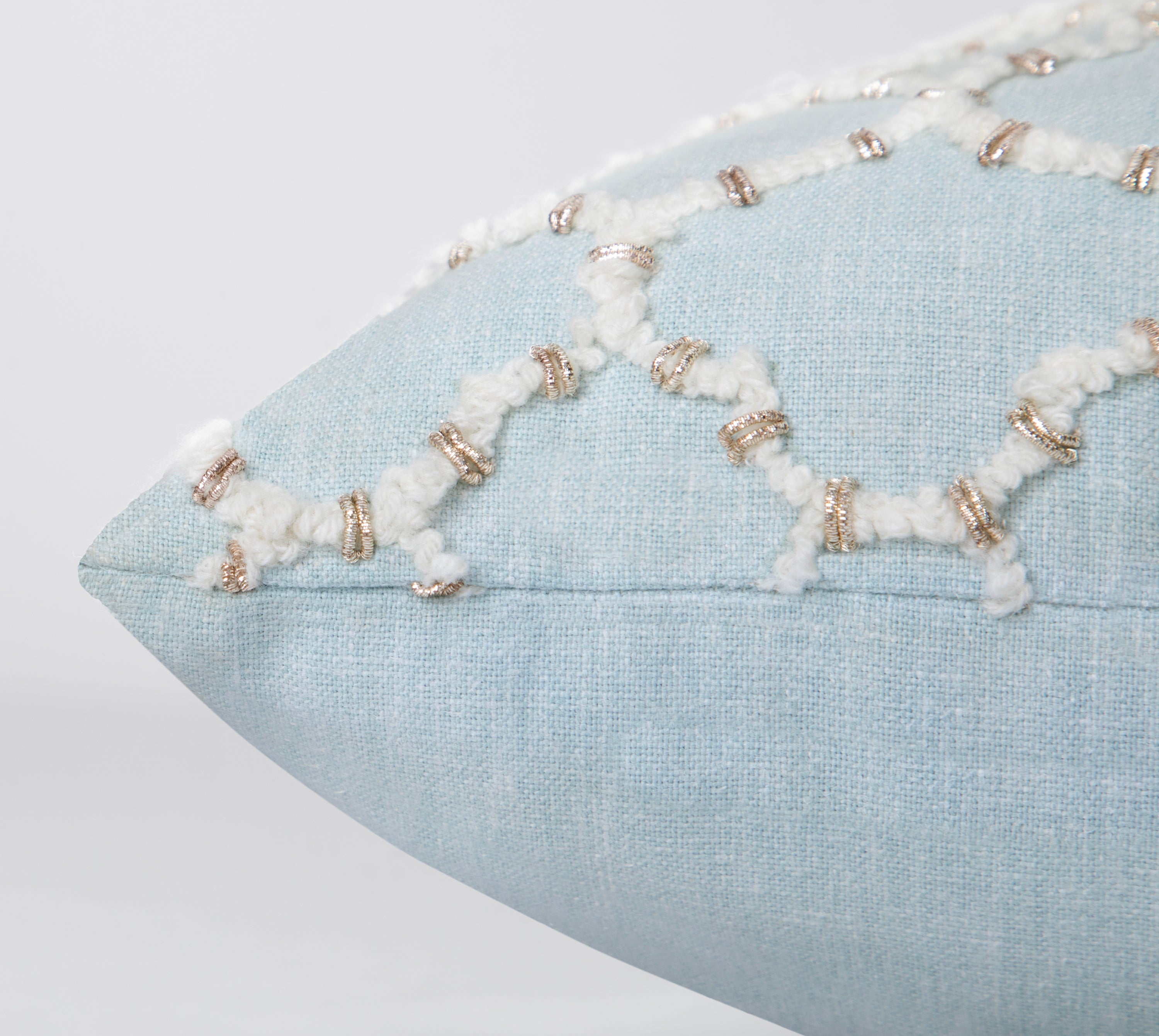 ISABELLA Mint Cotton Cushion cover