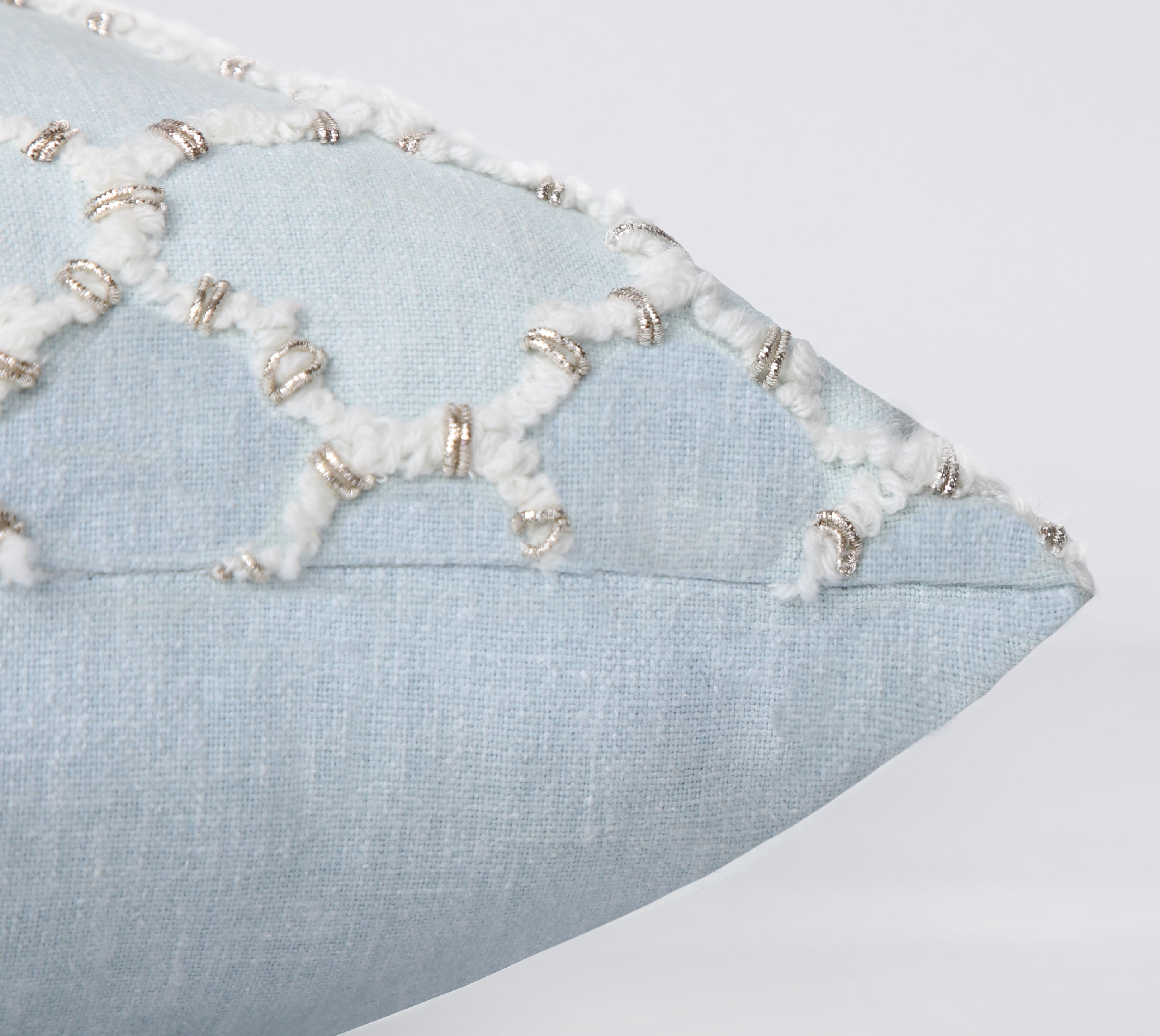 ISABELLA Mint Cotton Cushion cover