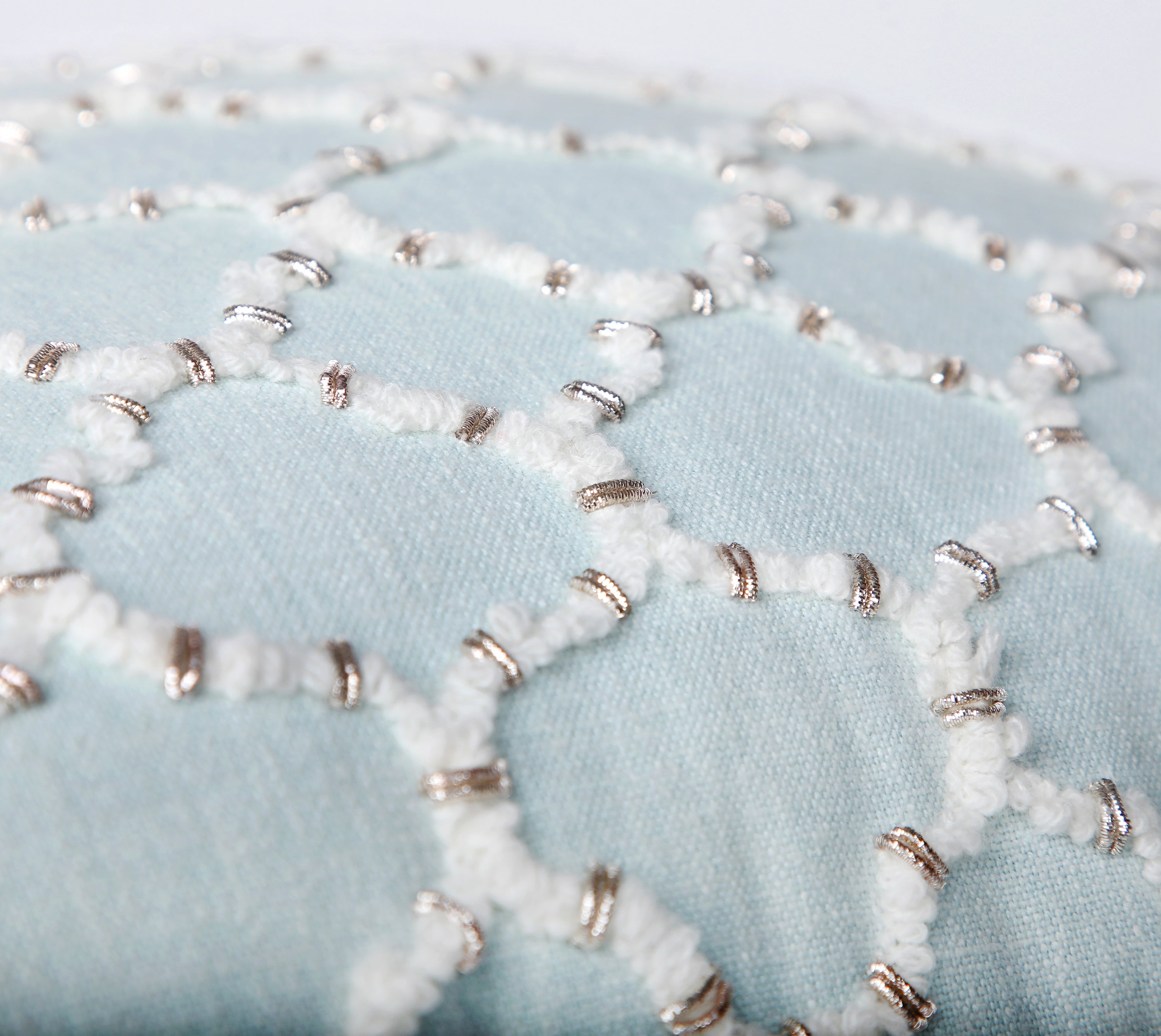 ISABELLA Mint Cotton Cushion cover
