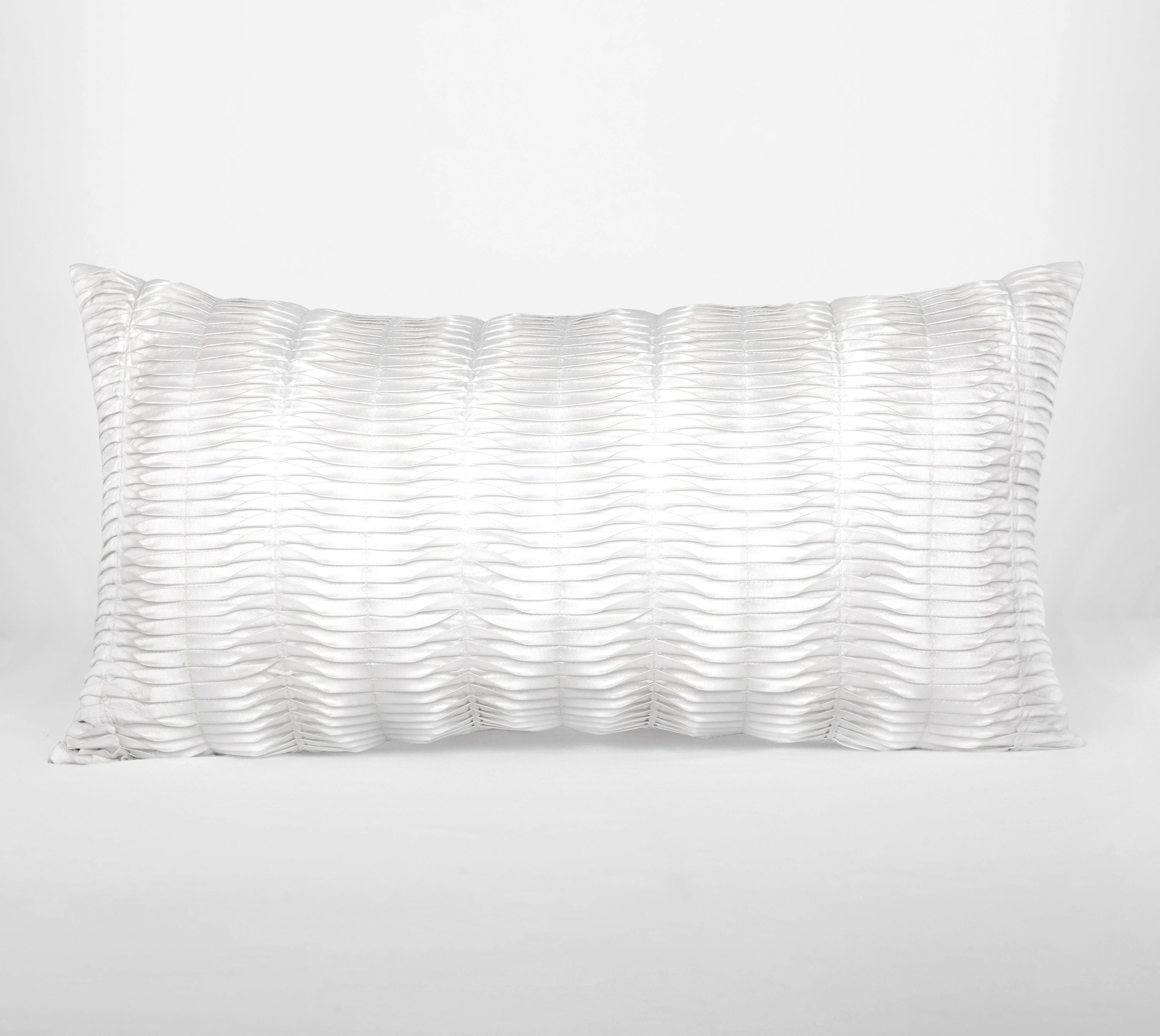 DIVOT White Pleated Cushion Cover