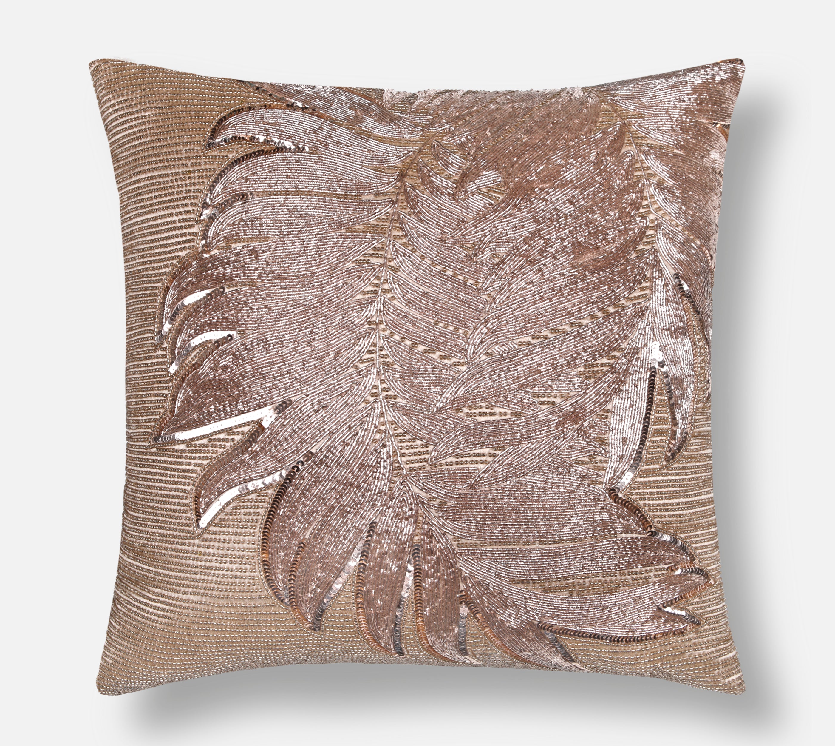 CORDELIA Copper Beaded Cushion Cover