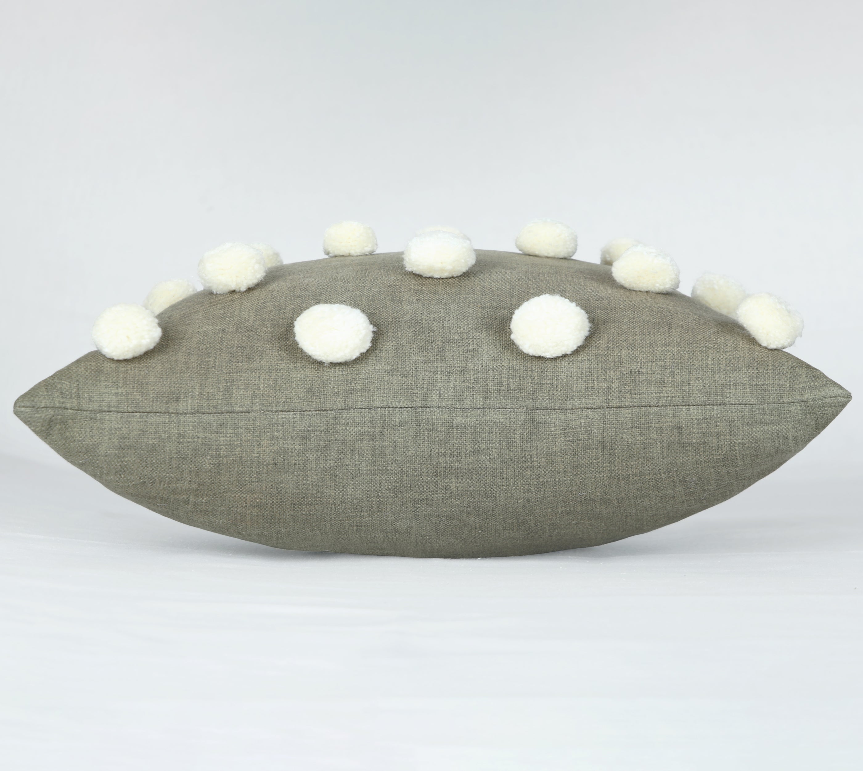 BAUBLE Sap Green Cotton Cushion Cover