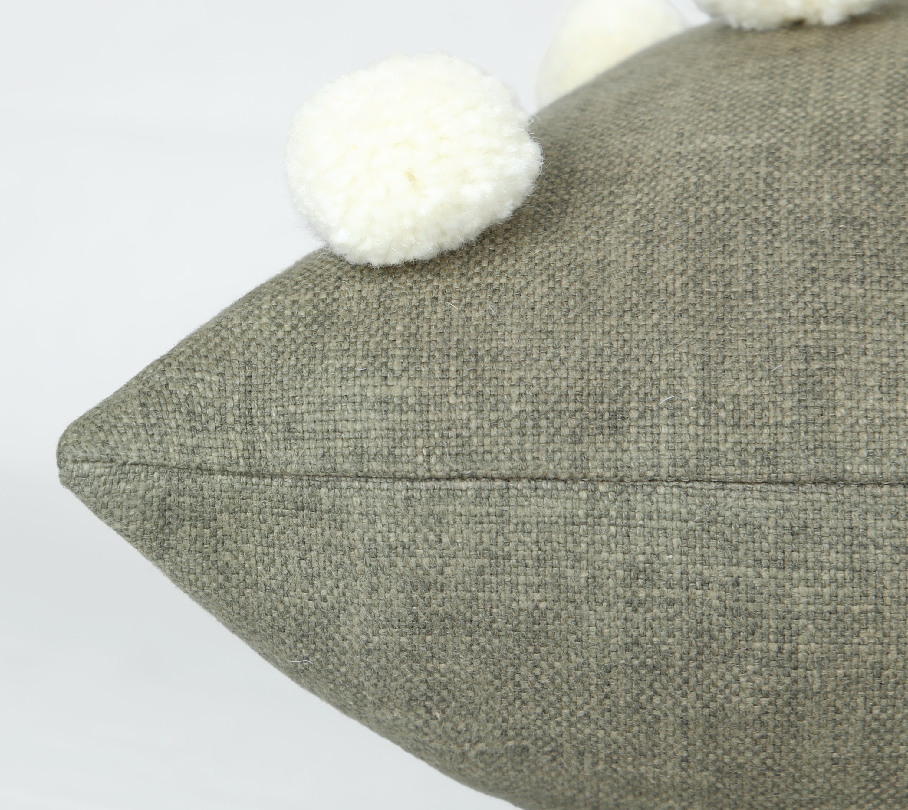 BAUBLE Sap Green Cotton Cushion Cover
