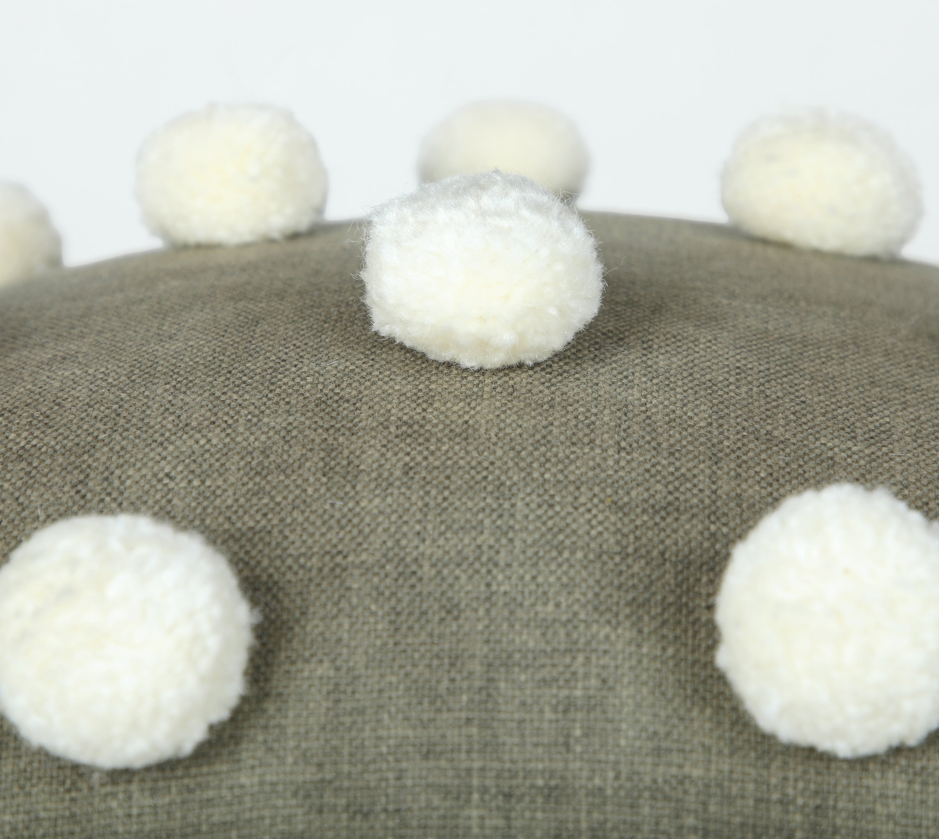 BAUBLE Sap Green Cotton Cushion Cover