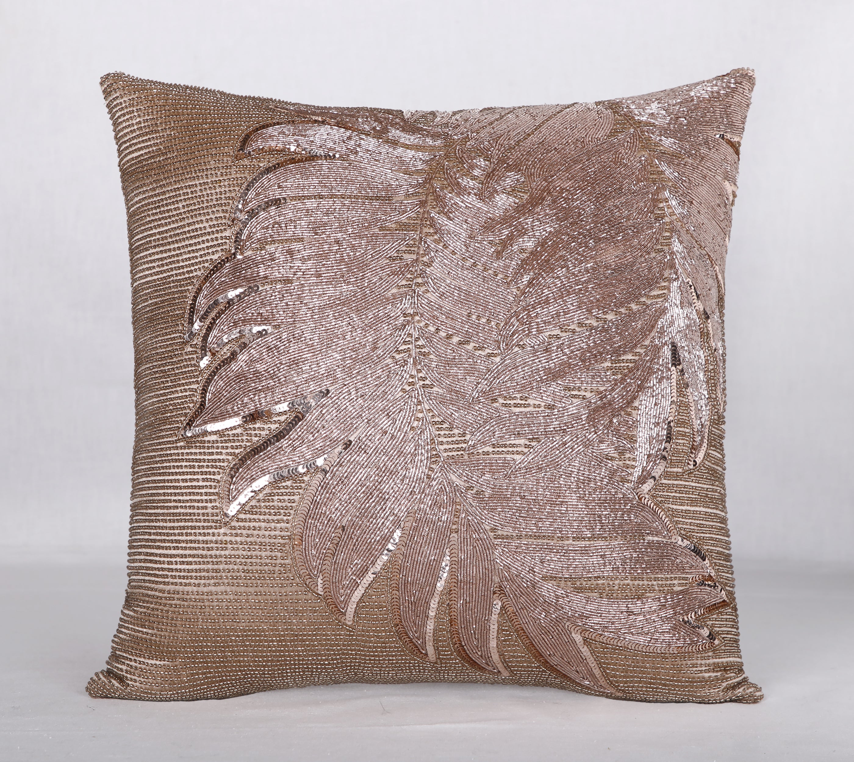 CORDELIA Copper Beaded Cushion Cover