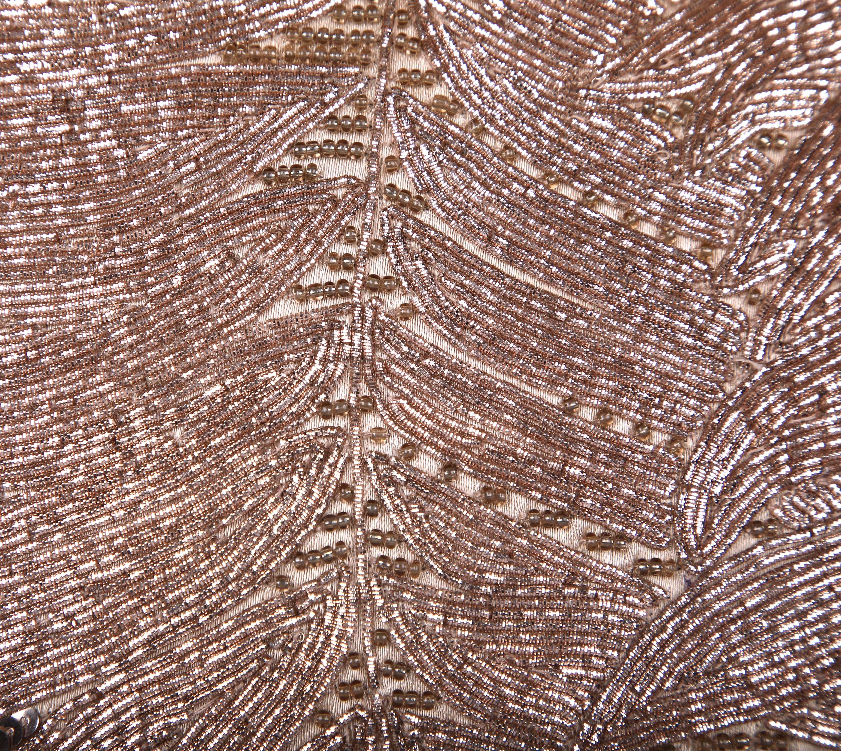 CORDELIA Copper Beaded Cushion Cover