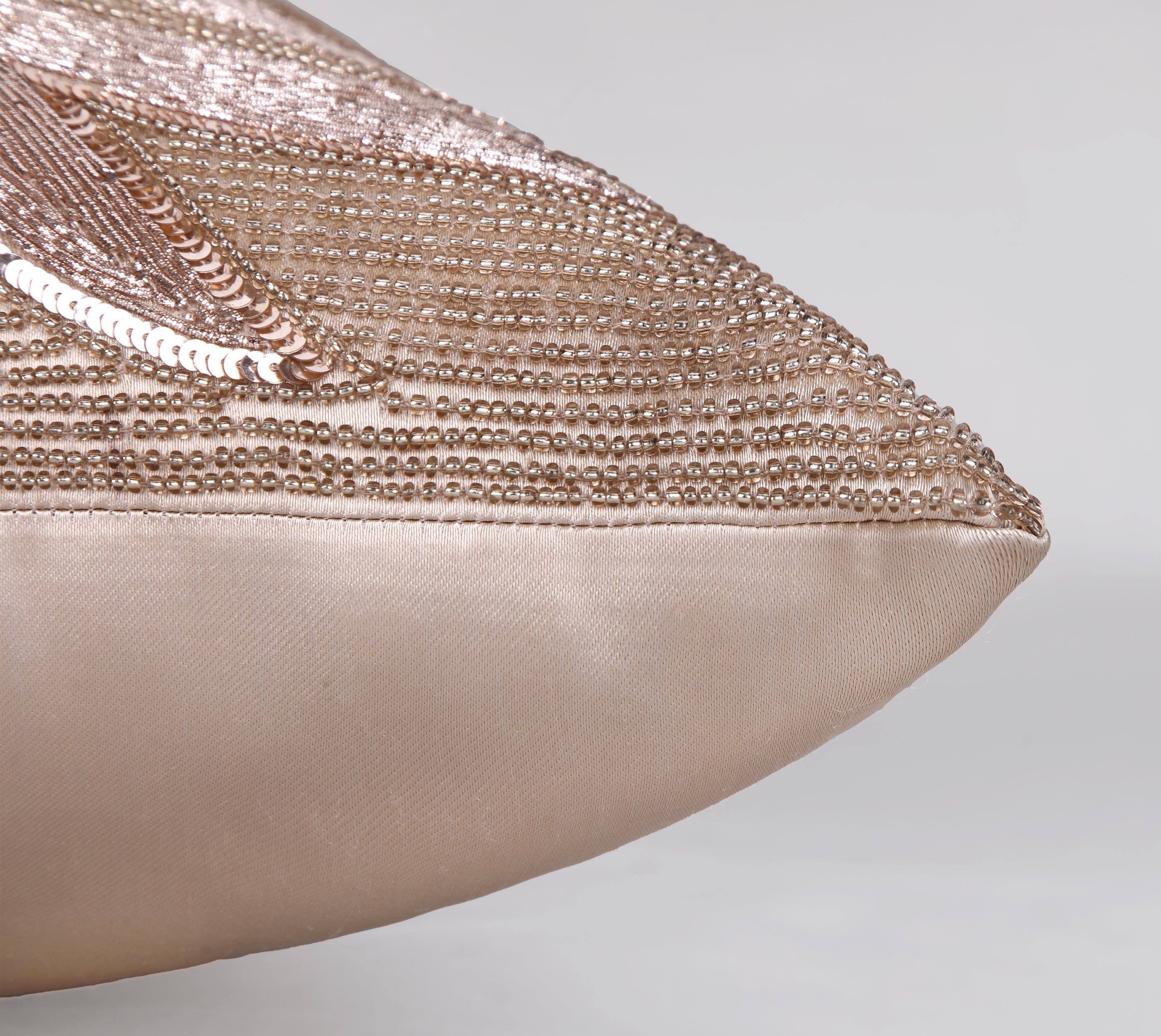 CORDELIA Copper Beaded Cushion Cover