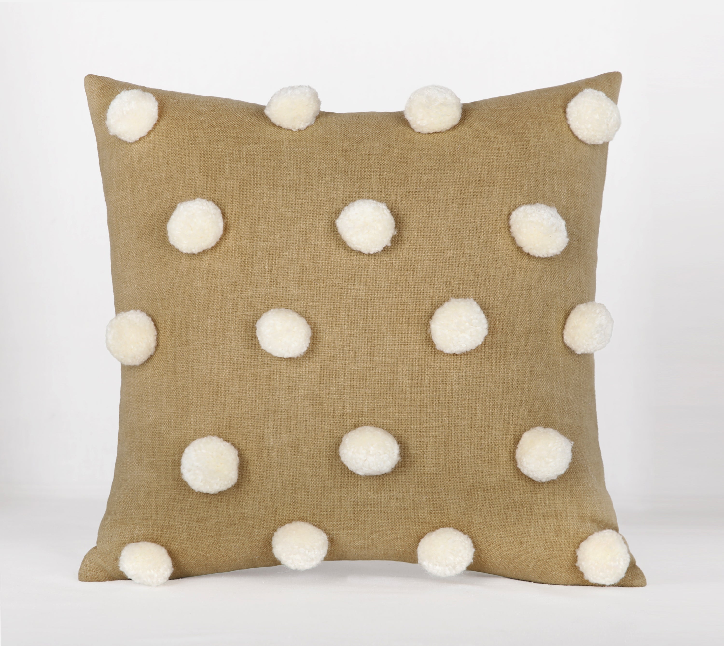 BAUBLE Yellow Cotton Cushion Cover