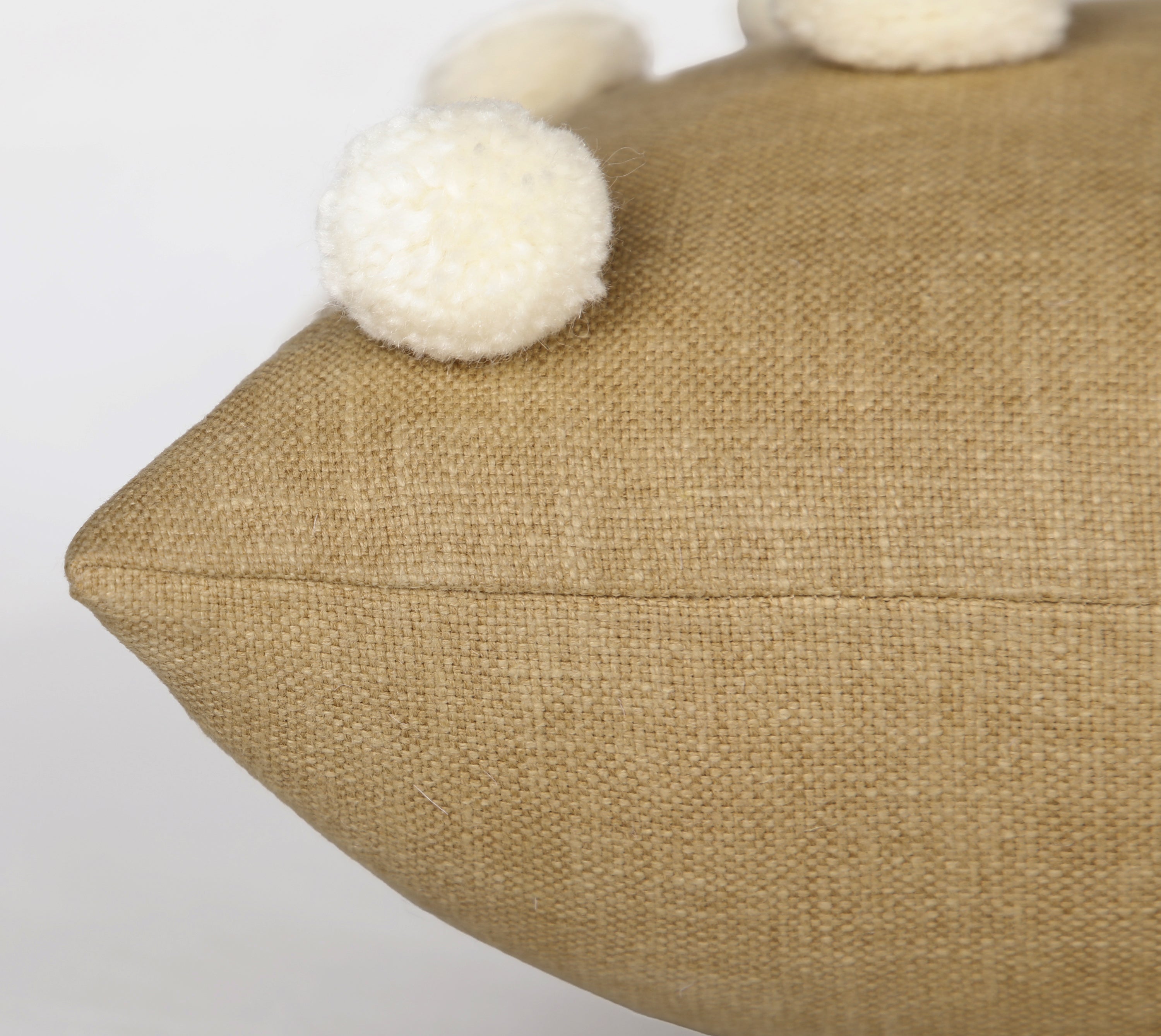 BAUBLE Yellow Cotton Cushion Cover
