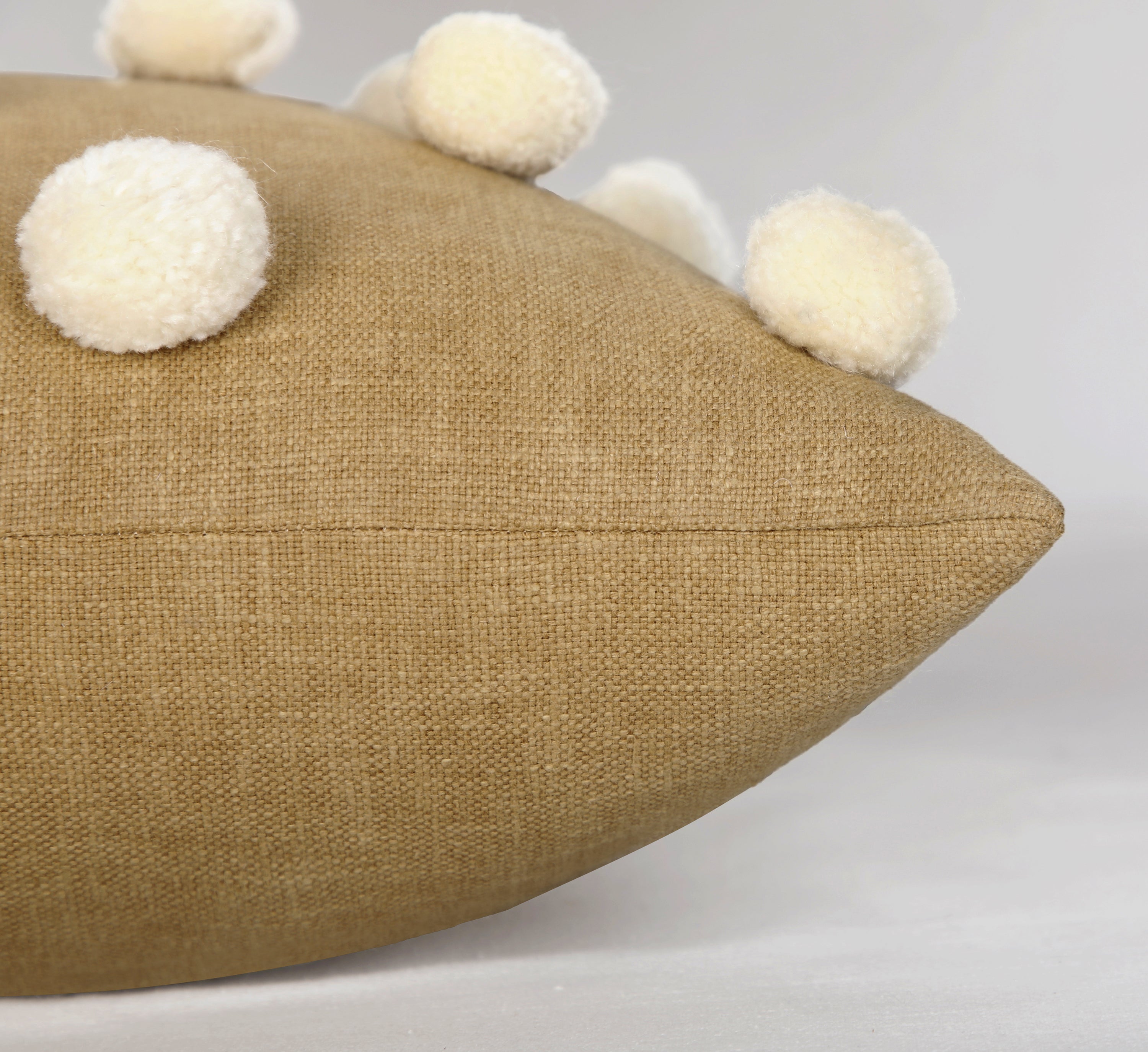 BAUBLE Yellow Cotton Cushion Cover