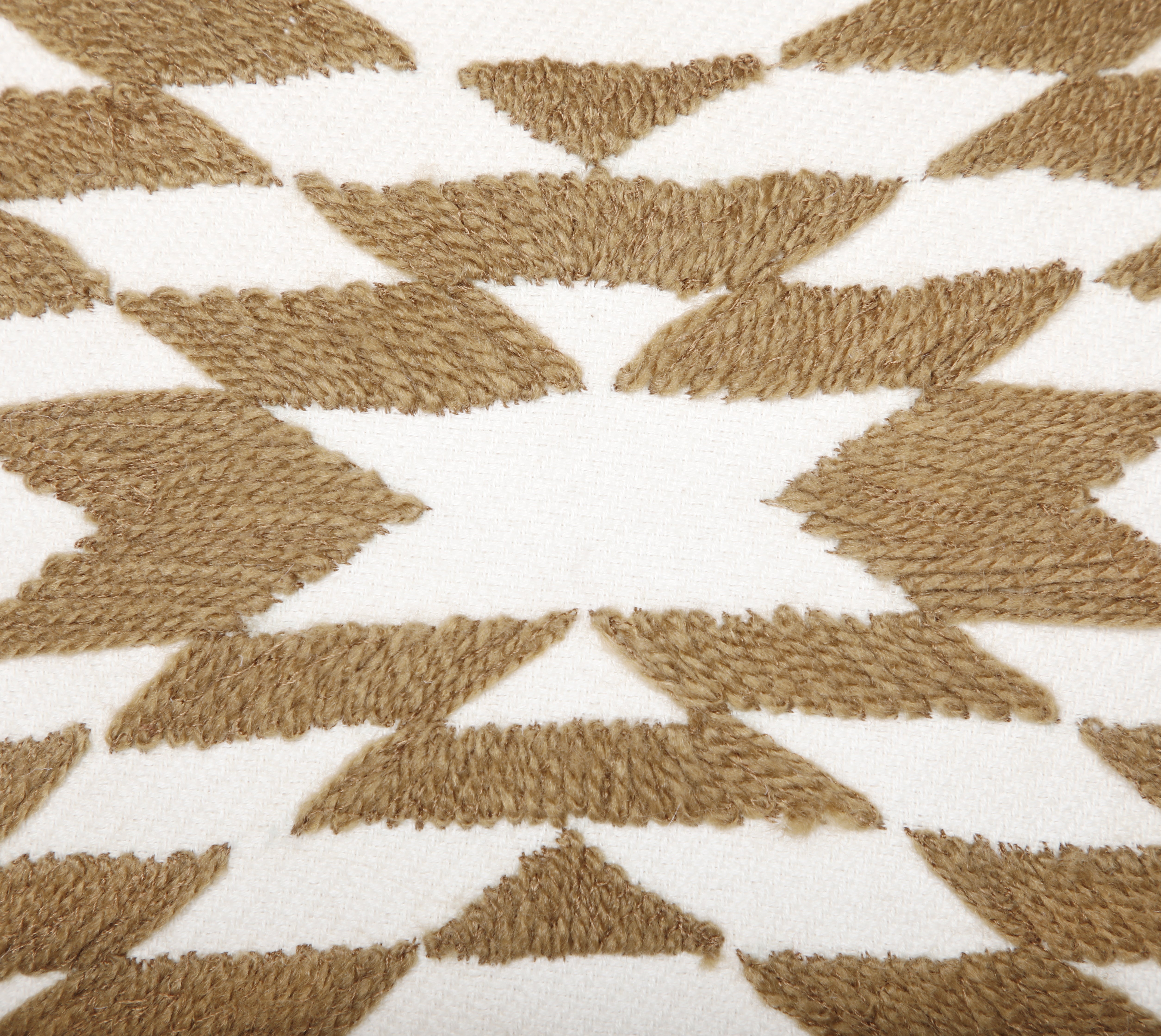 NAVAJO Off white Gold Cotton Cushion Cover