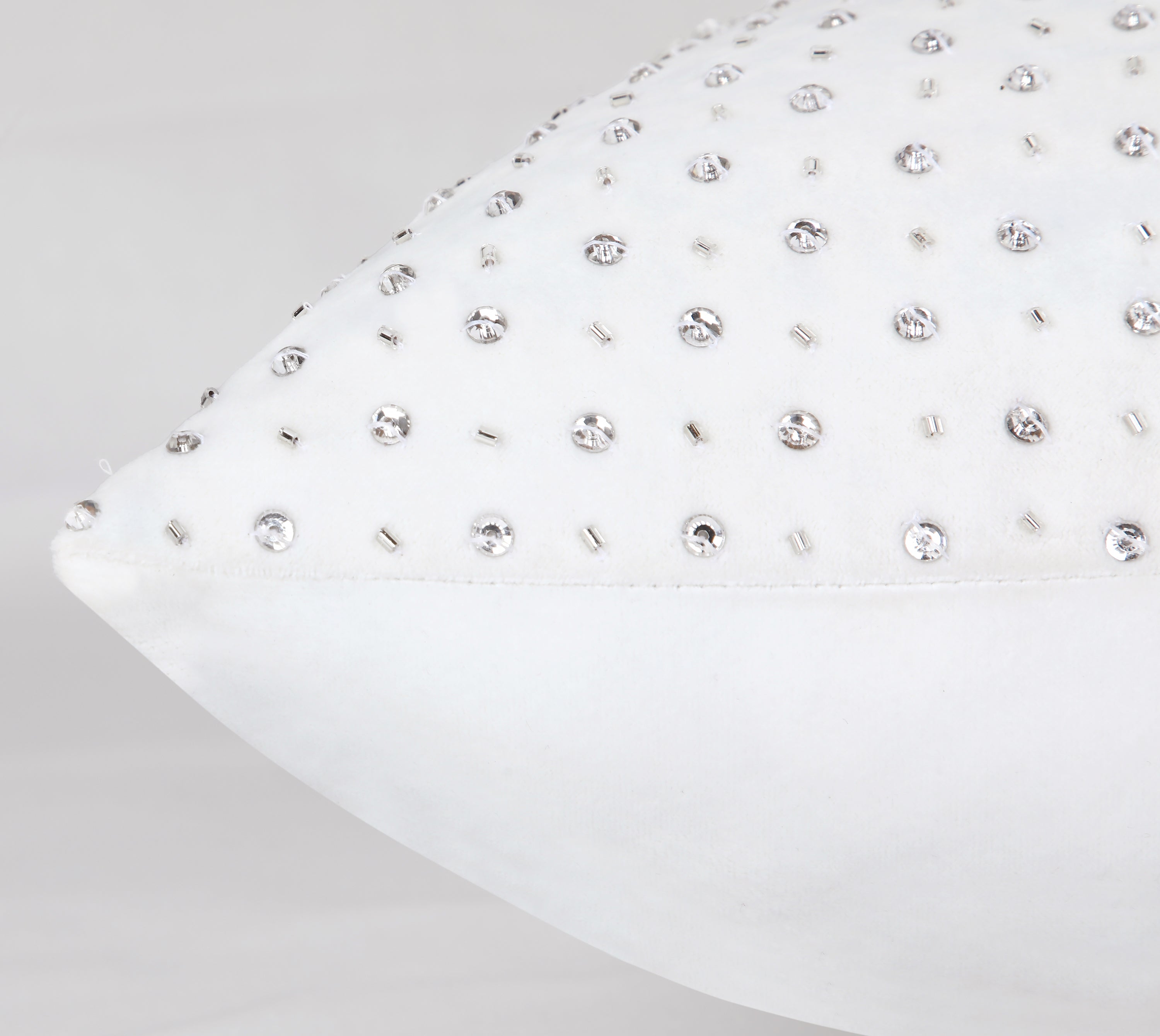 ALICE Off white Bling Velvet Cushion Cover