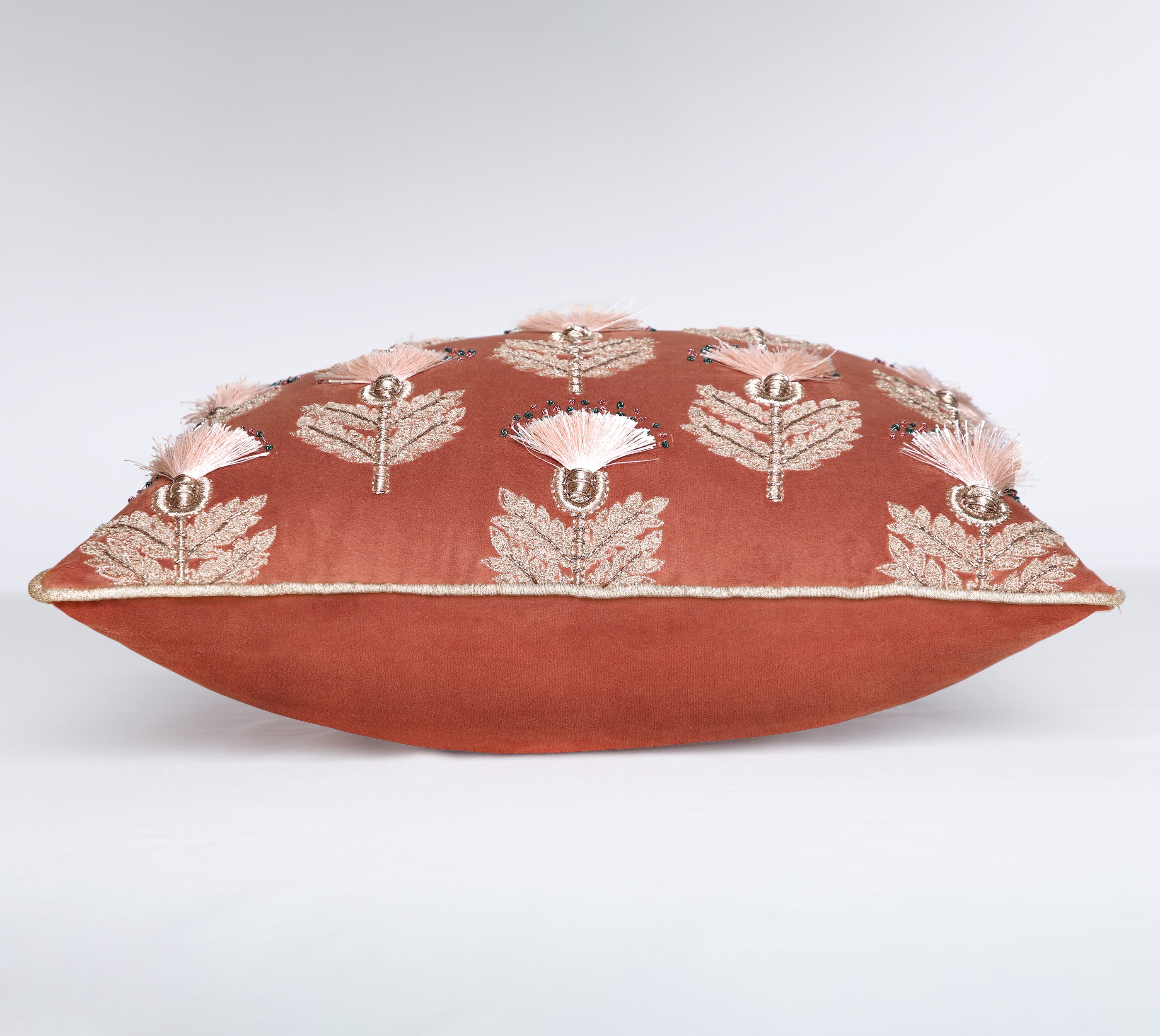 HERITAGE Coral Velvet Cushion Cover