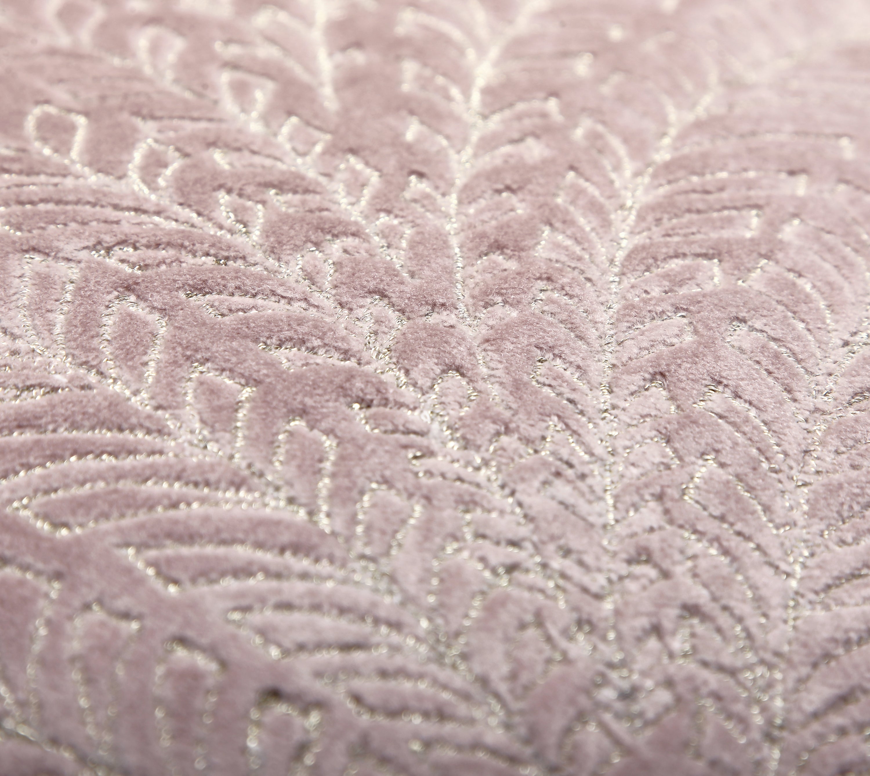 OPHELIA Pink Velvet Quilted Cushion Cover