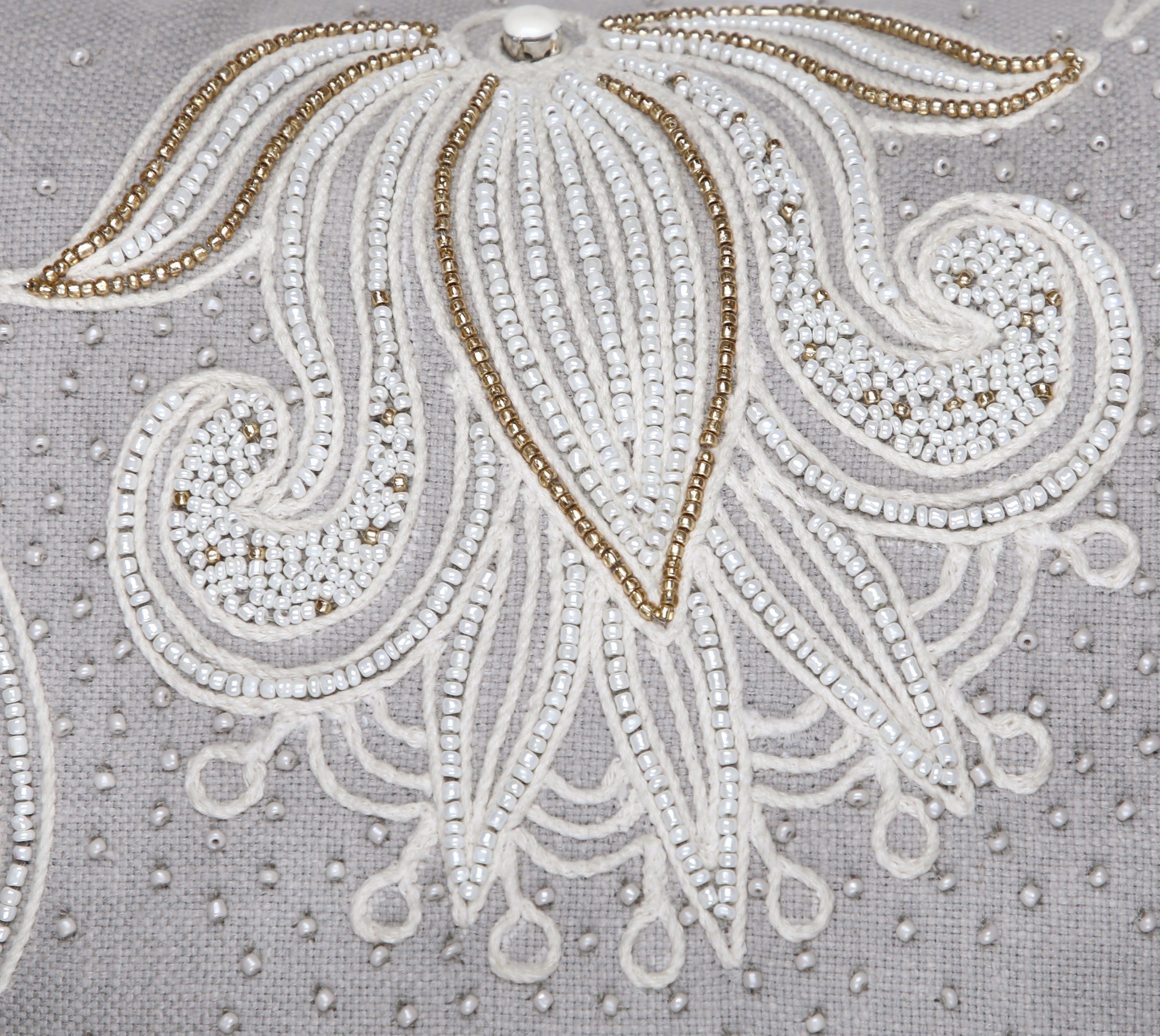 REGENT Grey Cotton Cushion Cover