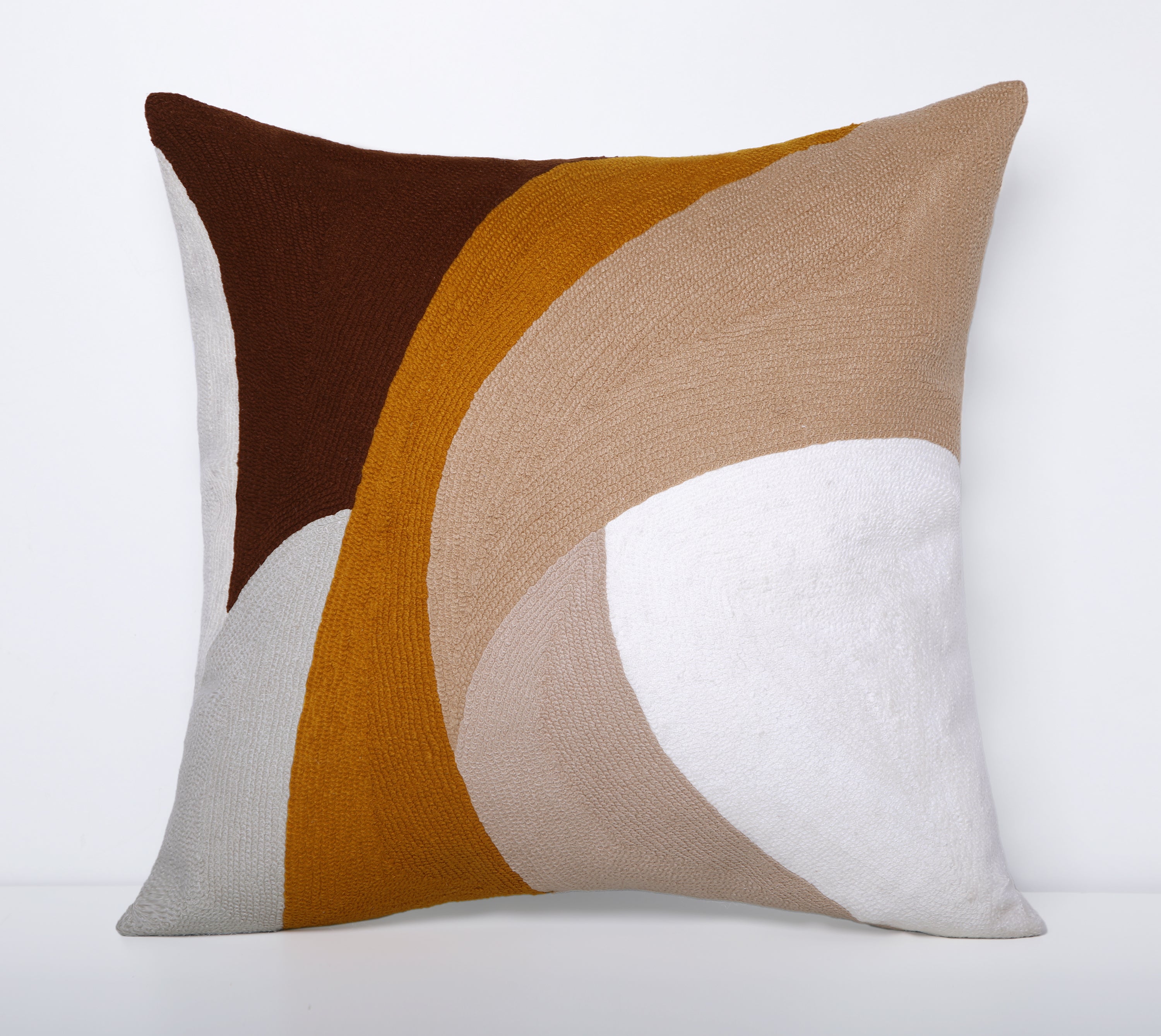 MARISOL Mustard Brown Cushion Cover