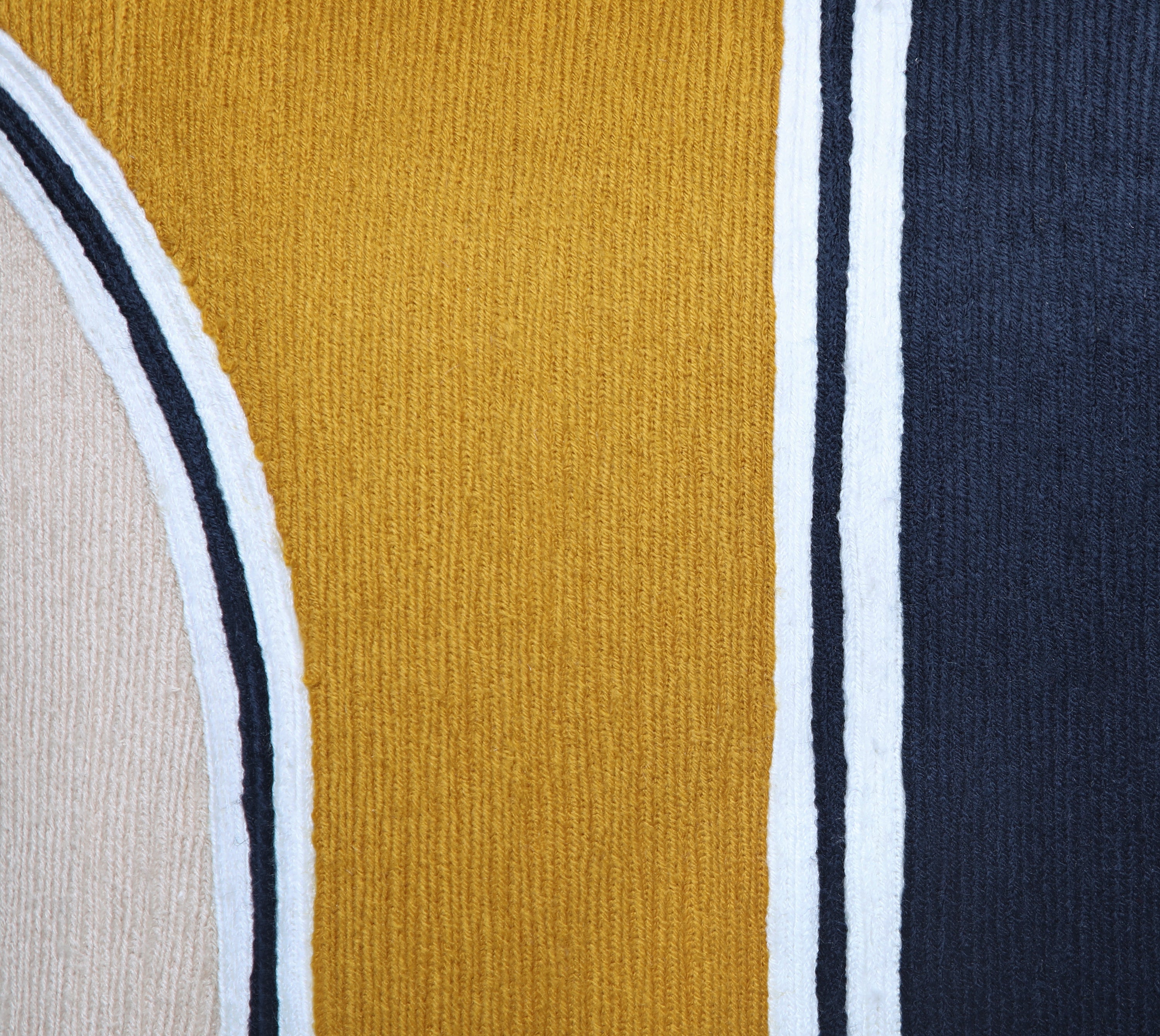 MARISOL Mustard Navy Cushion Cover