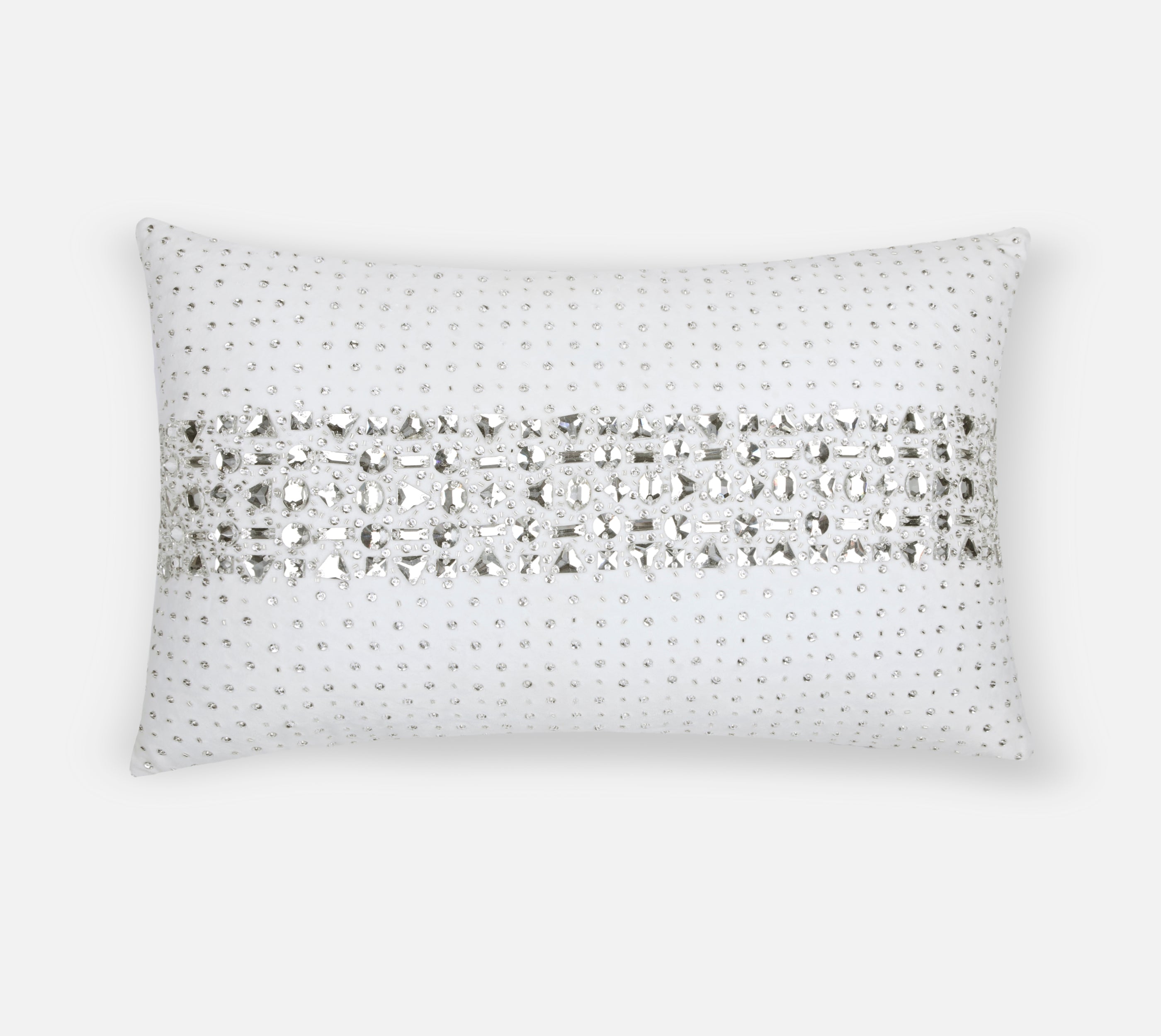 ALICE Off white Bling Velvet Cushion Cover