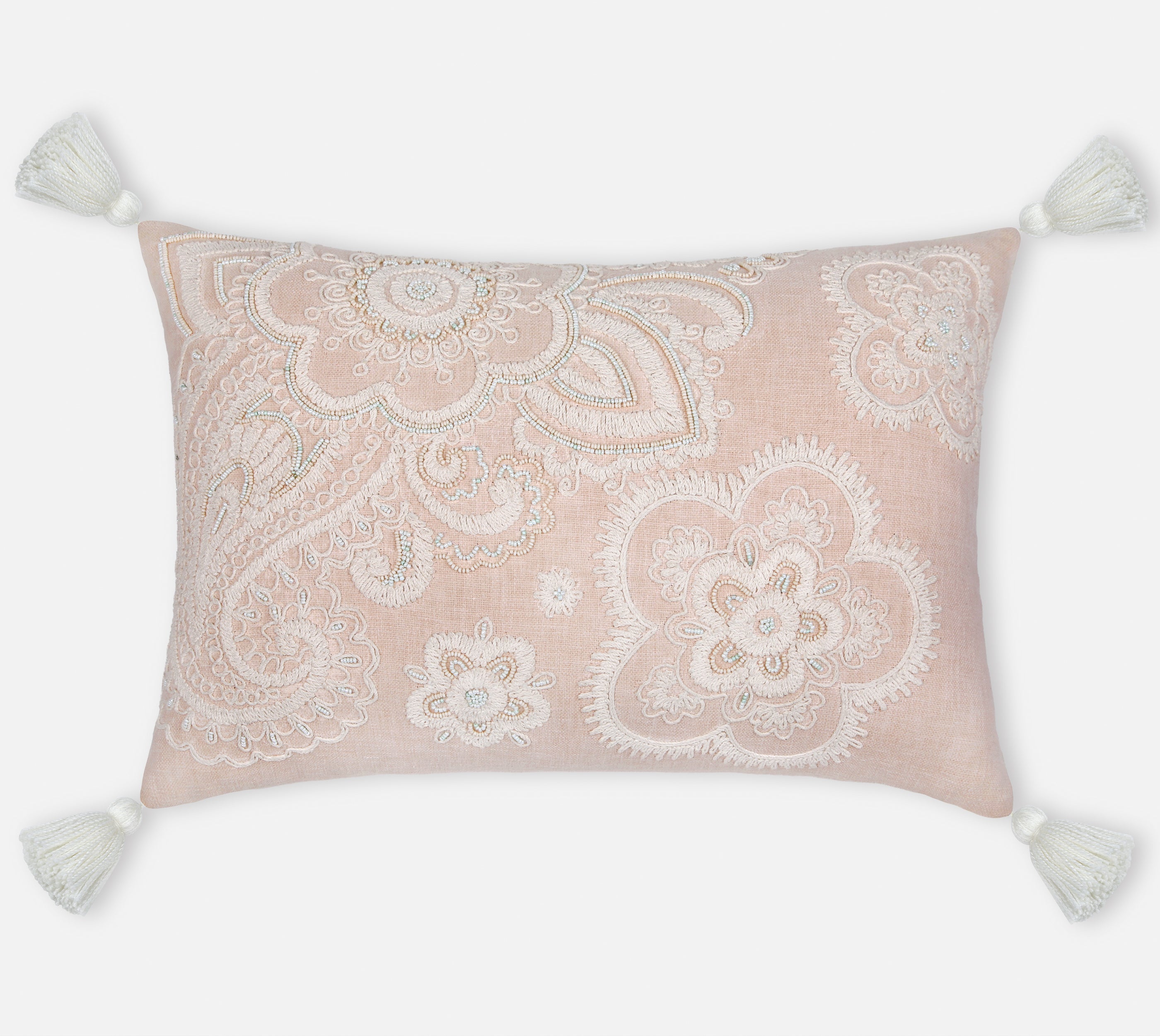 REGENT Peach Cotton Cushion Cover