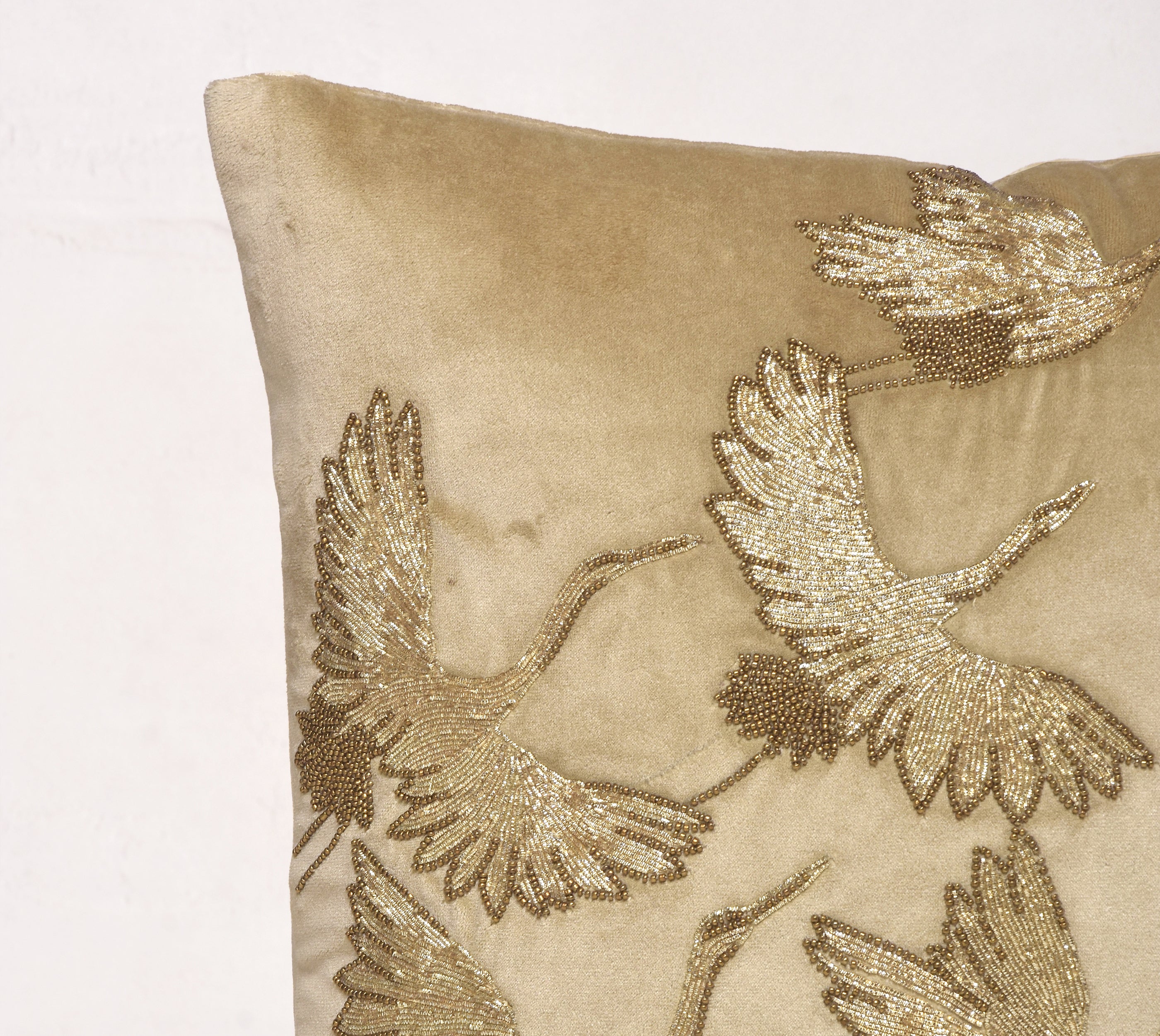 AURORA Gold and Antique Gold Cushion Cover