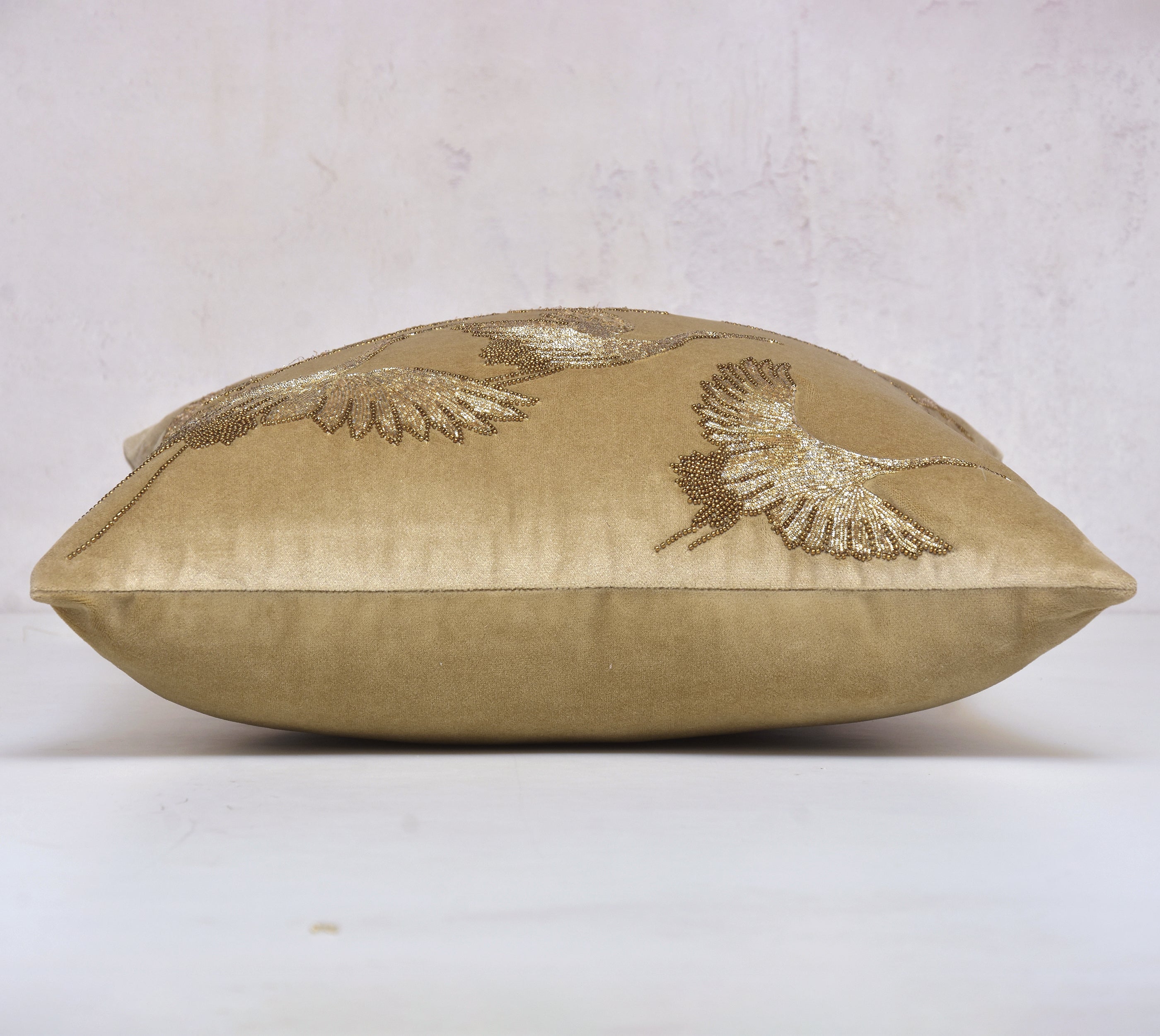 AURORA Gold and Antique Gold Cushion Cover