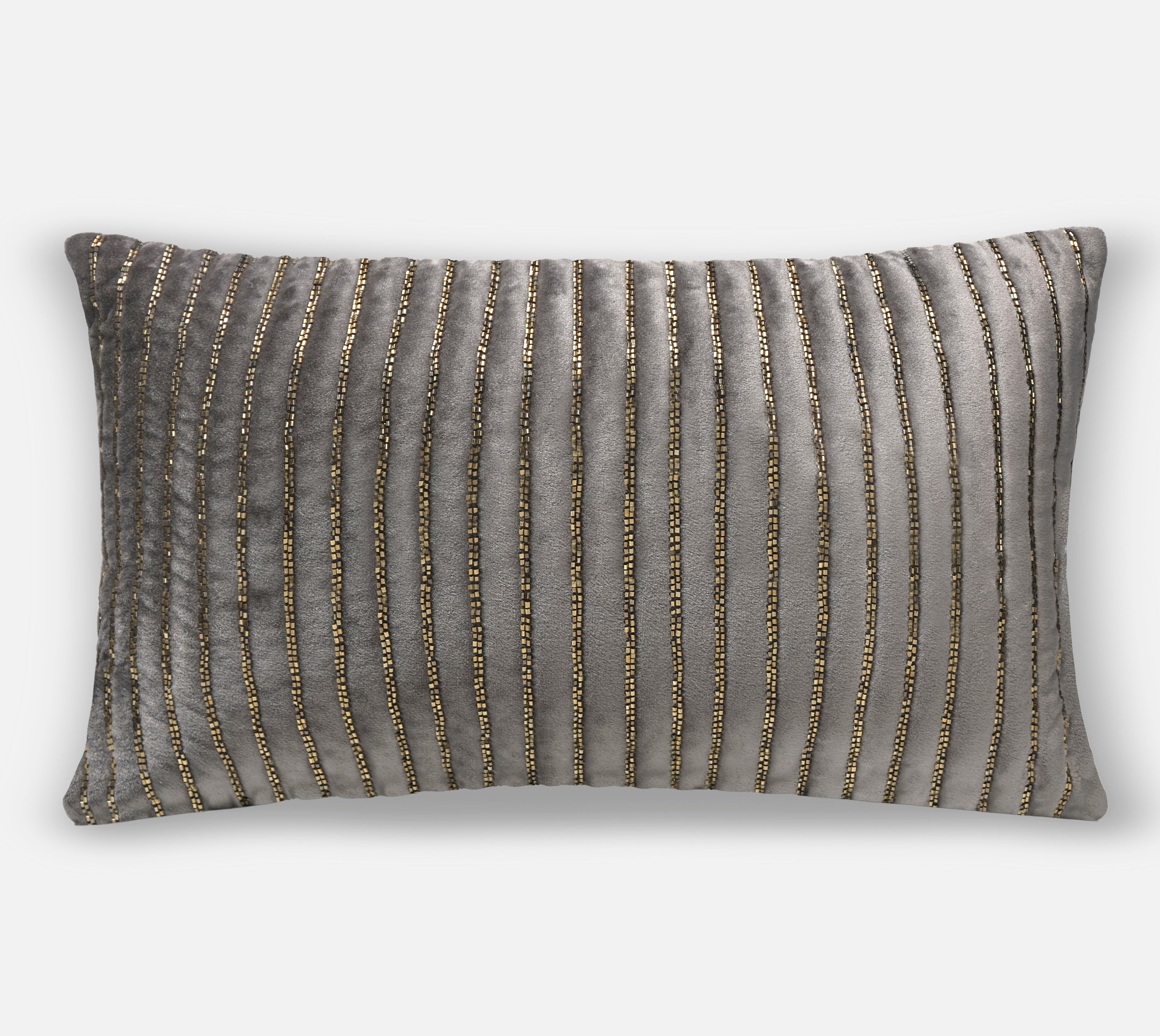 SAMARA Grey Velevt Cushion Cover