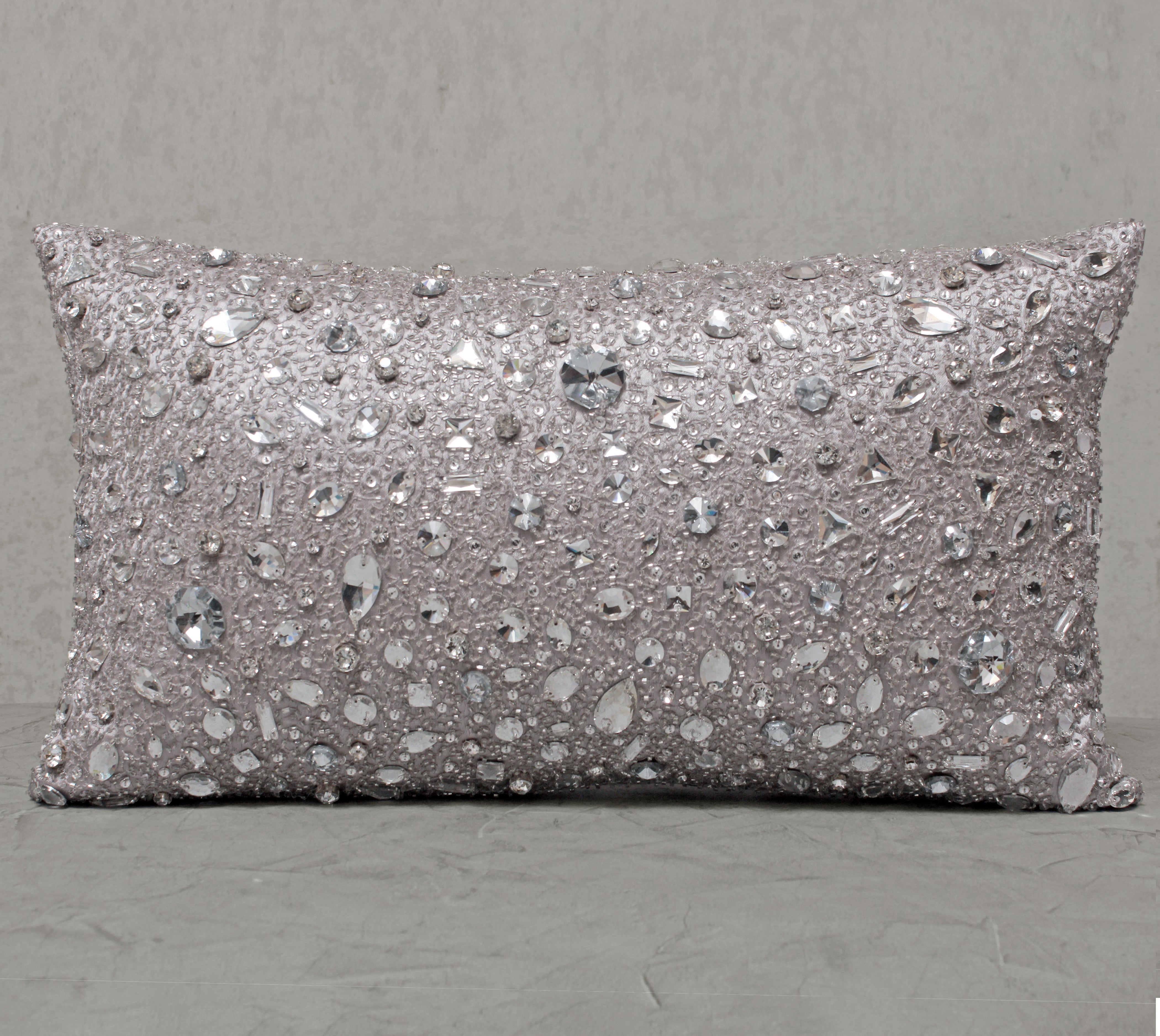 Grey and Silver Cushion Cover