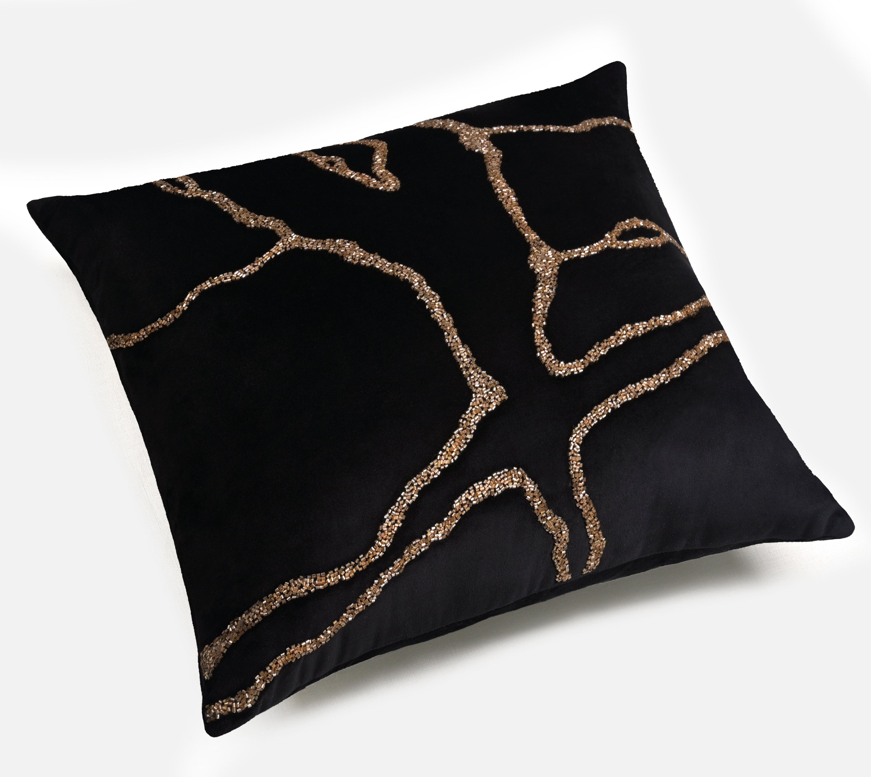 AURORA Black Velvet Cushion Cover