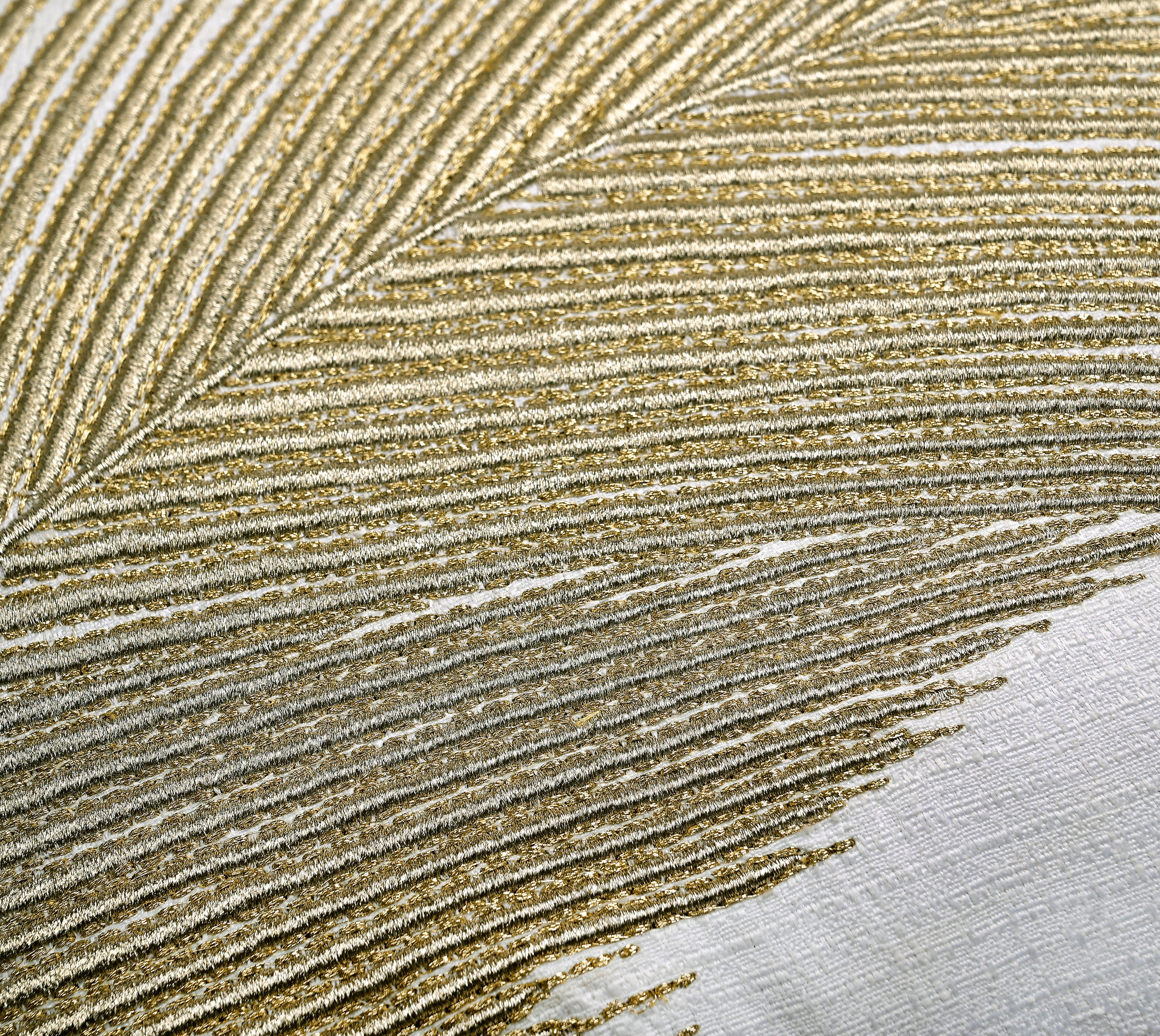 LAUREL White Gold Cushion Cover