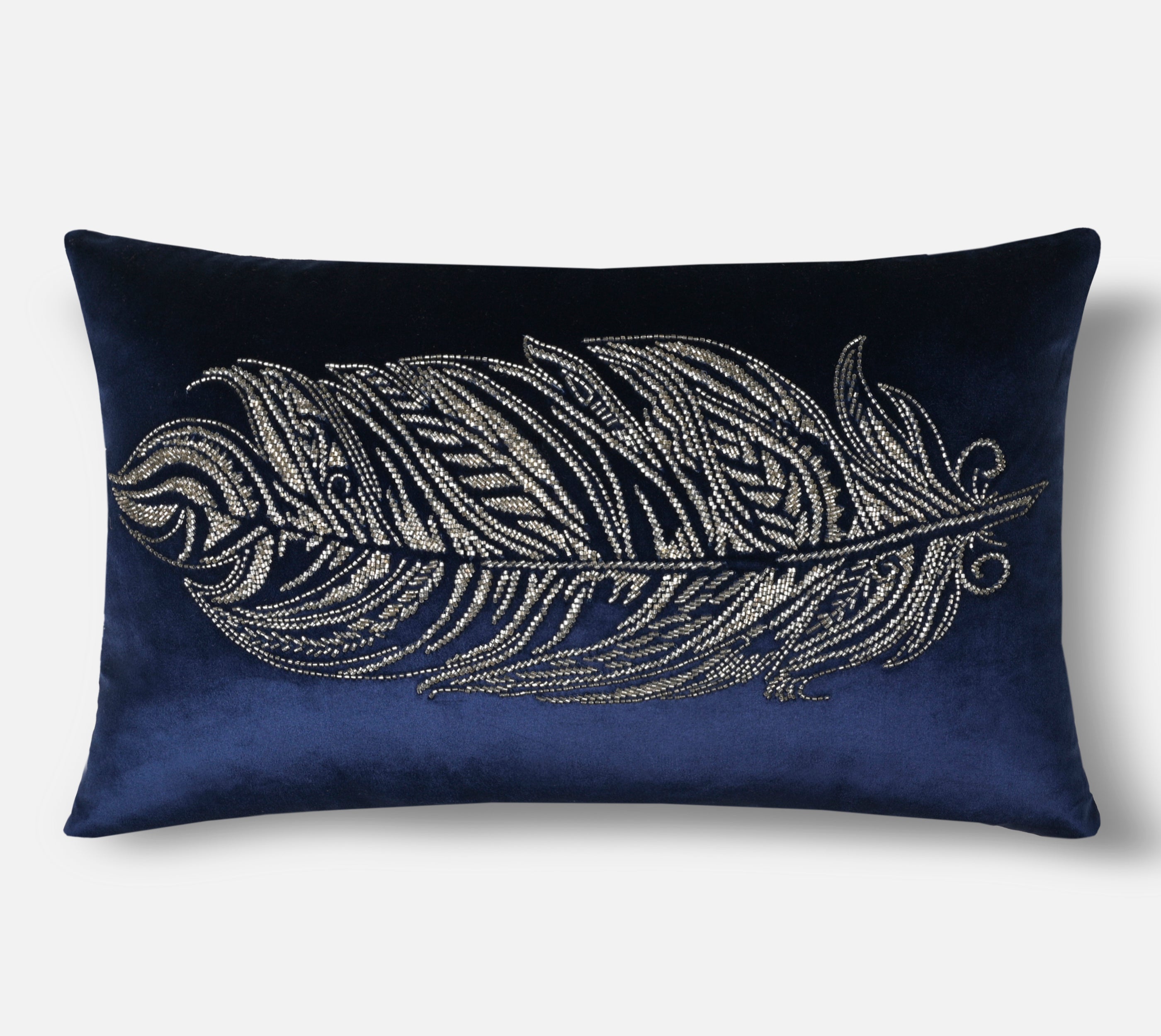 ORION Navy Blue Velvet Cushion Cover