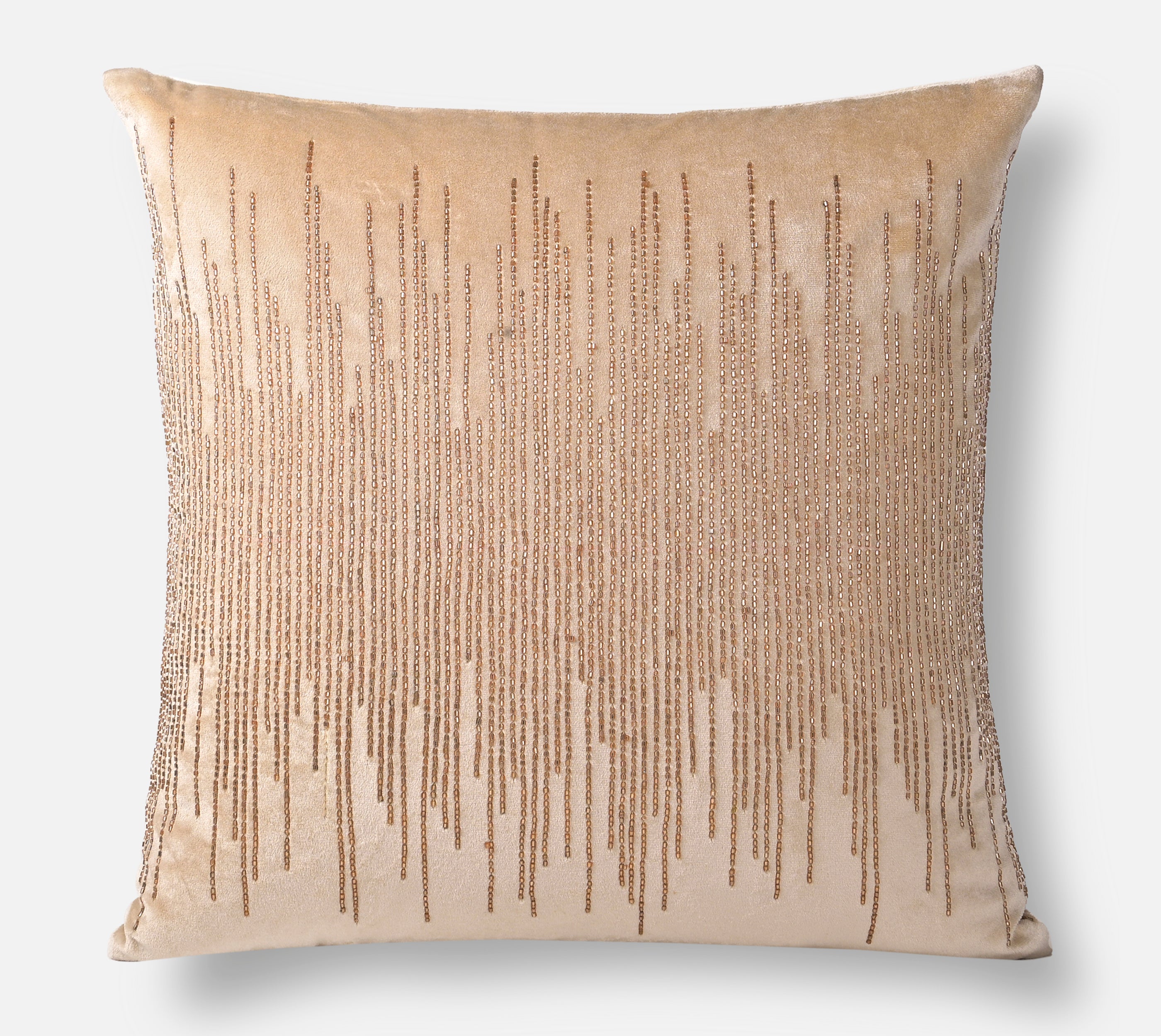 JAVA Ecru Velvet Cushion Cover