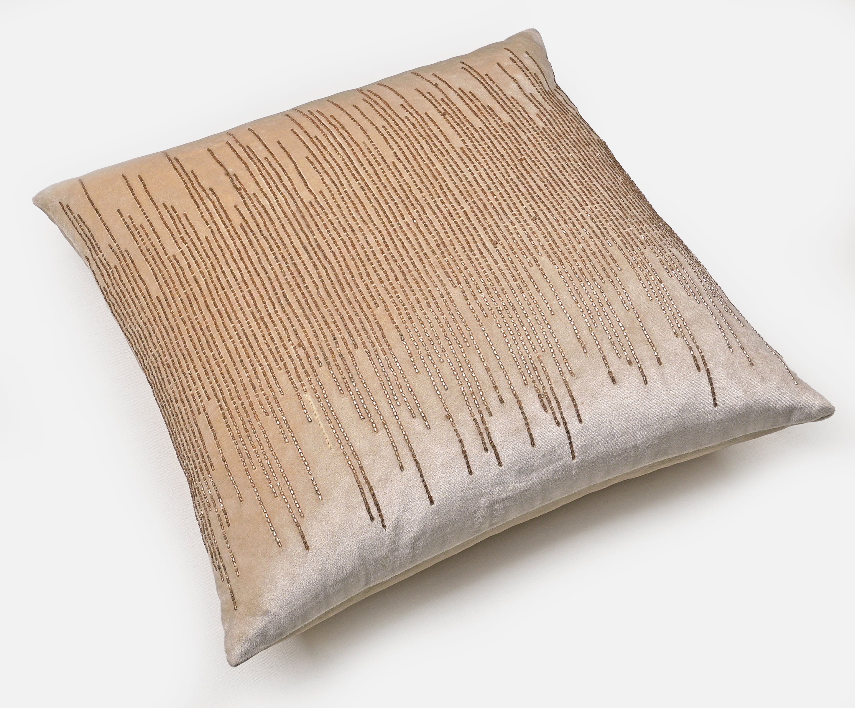 JAVA Ecru Velvet Cushion Cover