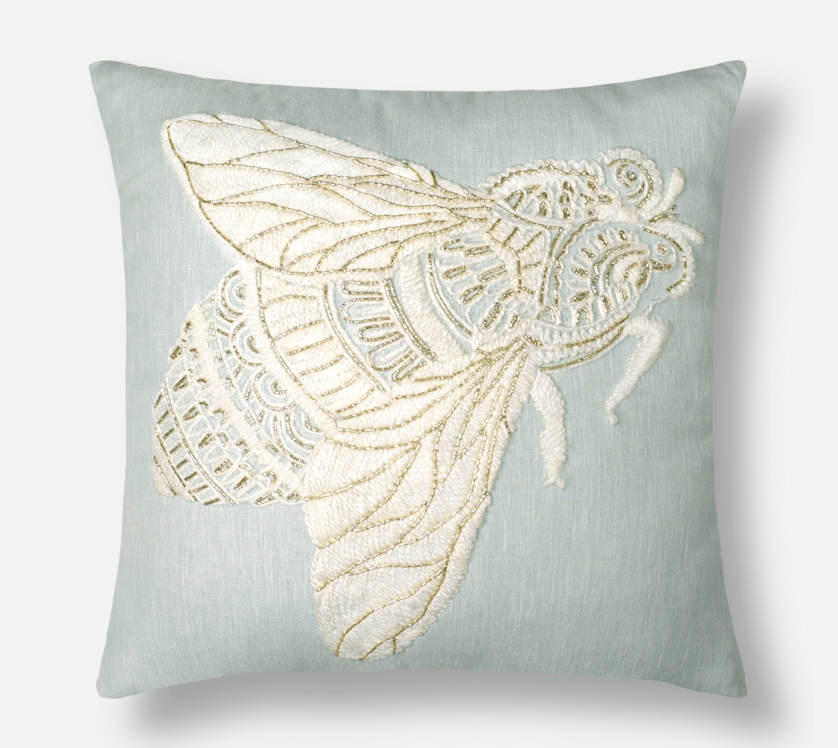 PALASH Mint Linen Cushion Cover