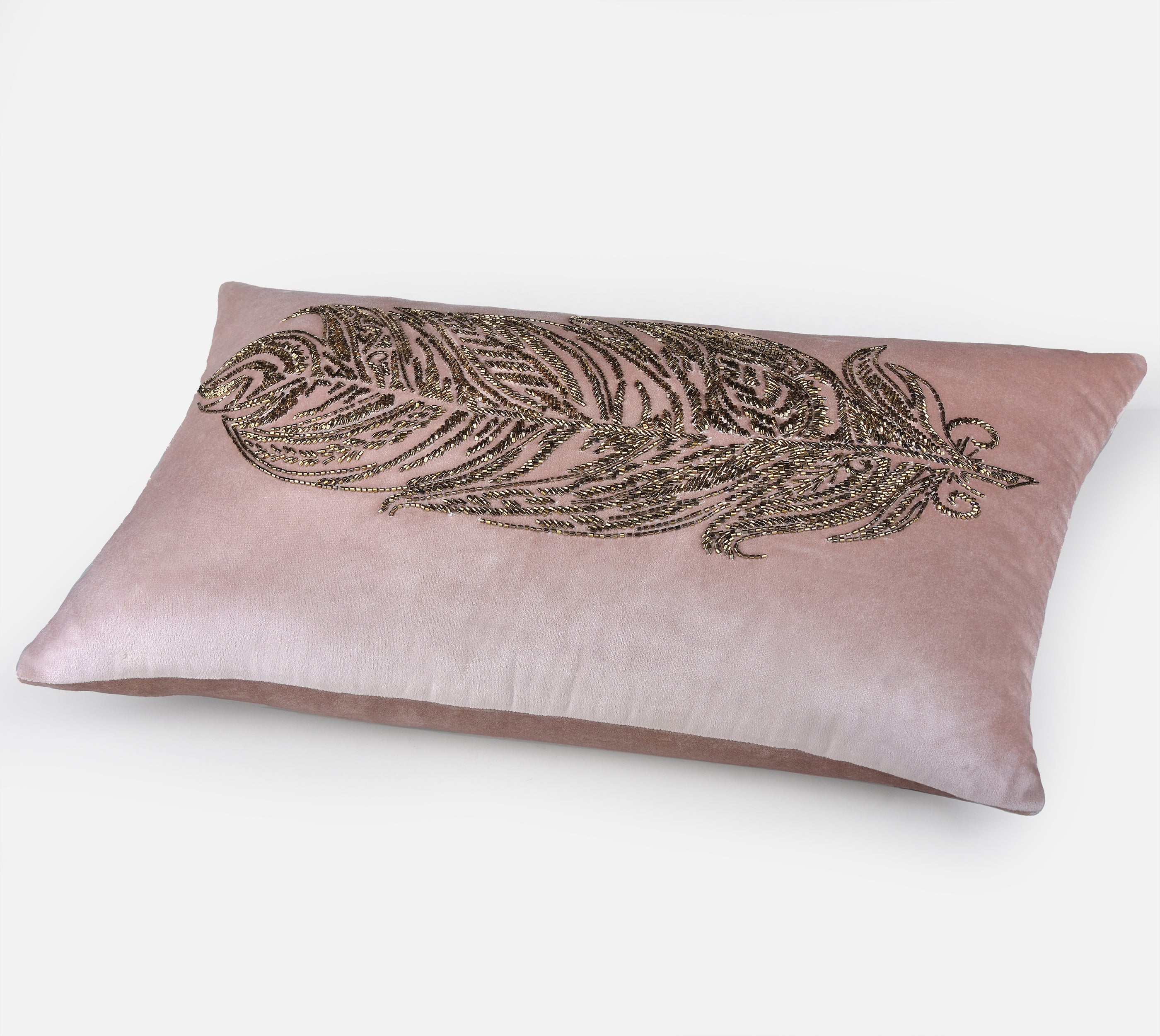 ORION Pink Velvet Cushion Cover