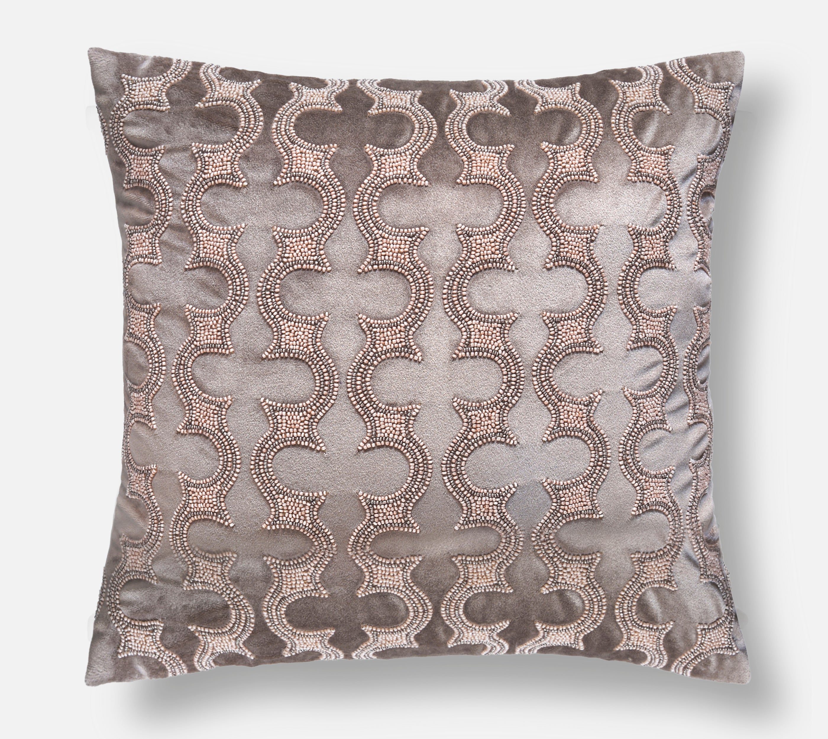 IRIS Grey Velvet Cushion Cover