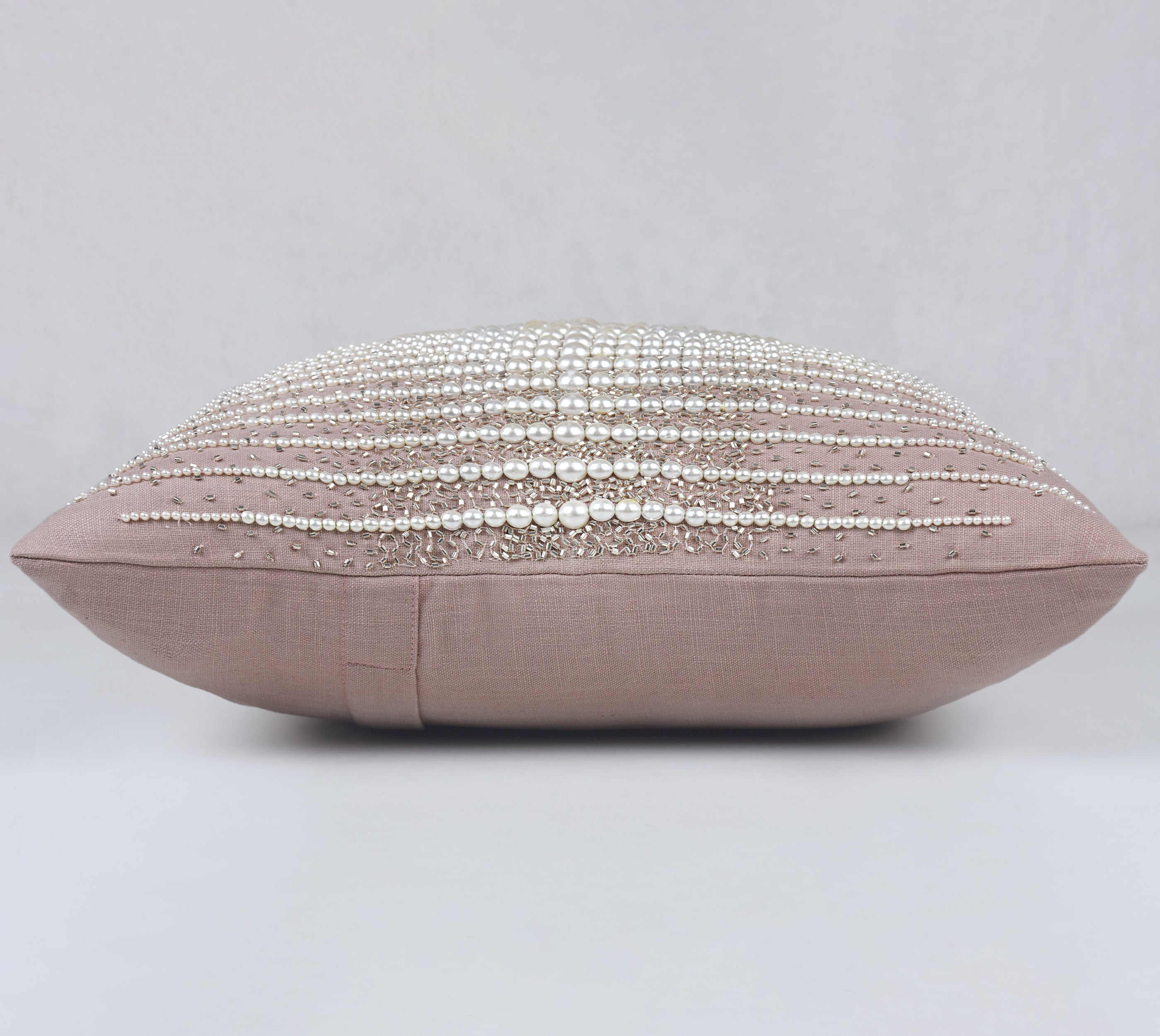 CONFETTI Dusty Pink Linen Cushion Cover