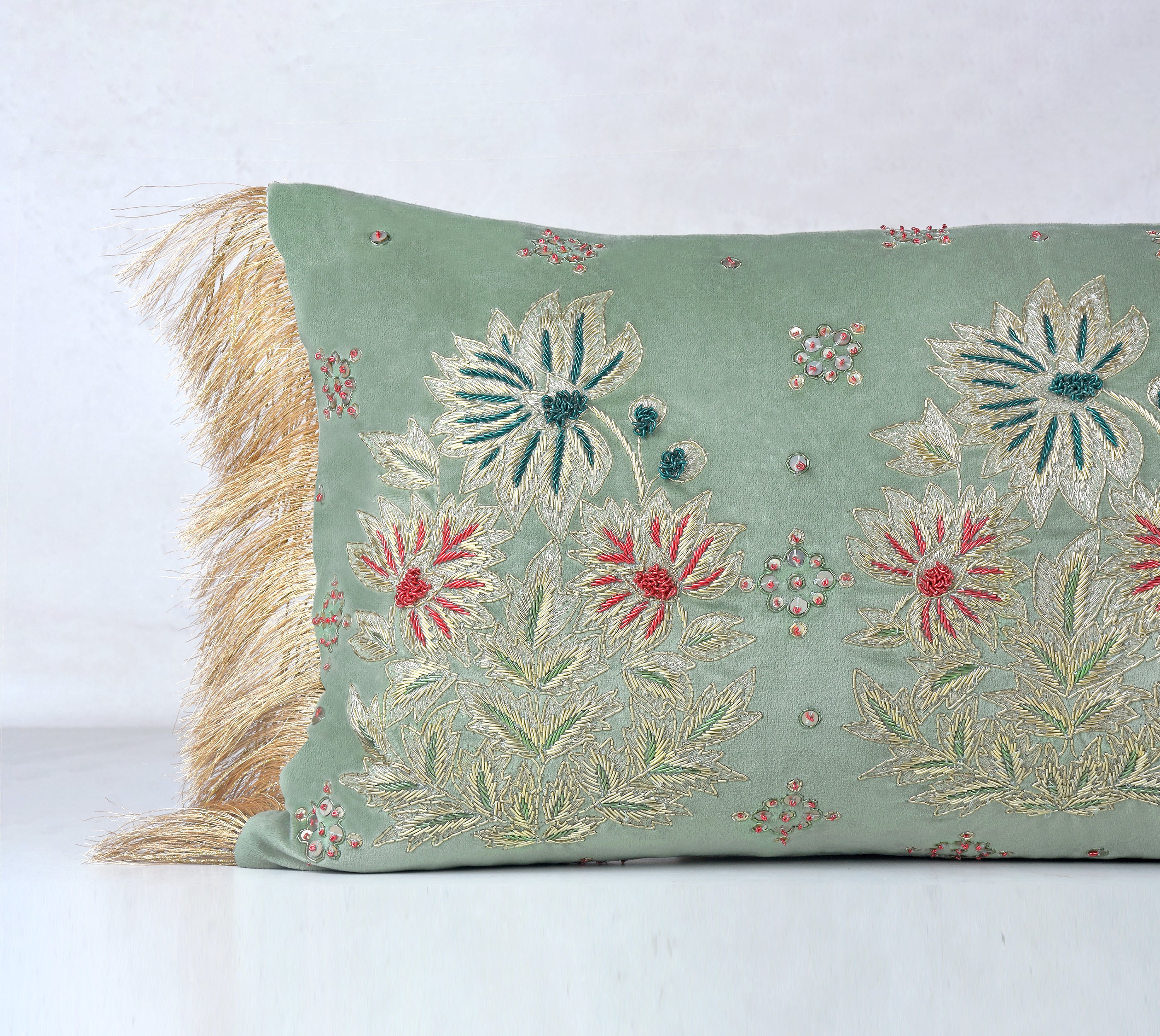 HERITAGE Soft Geern Velvet Cushion Cover