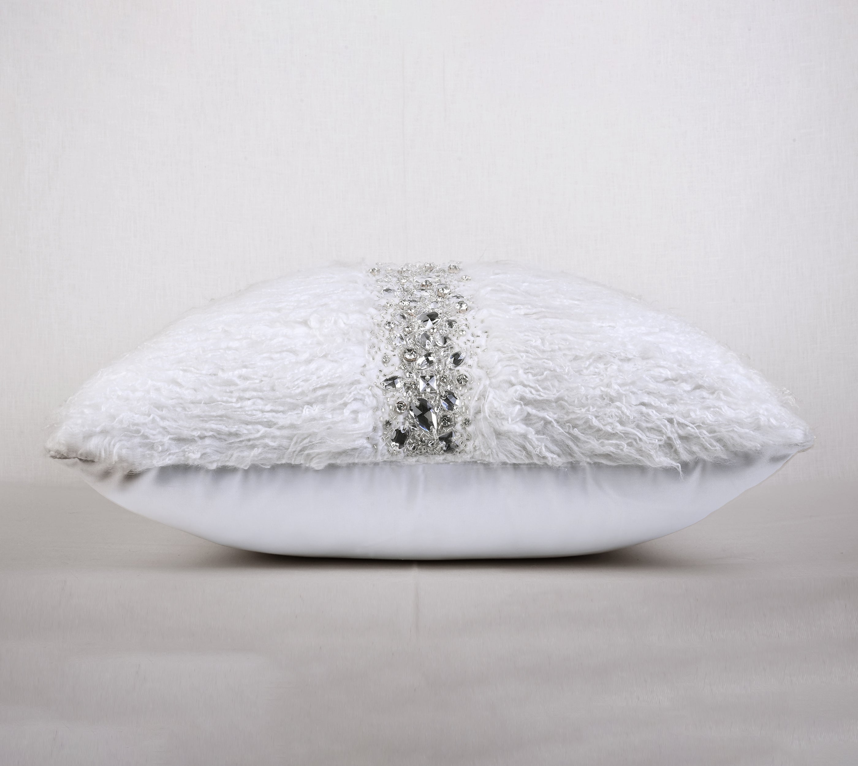 PERENNIAL White Fur Cushion Cover