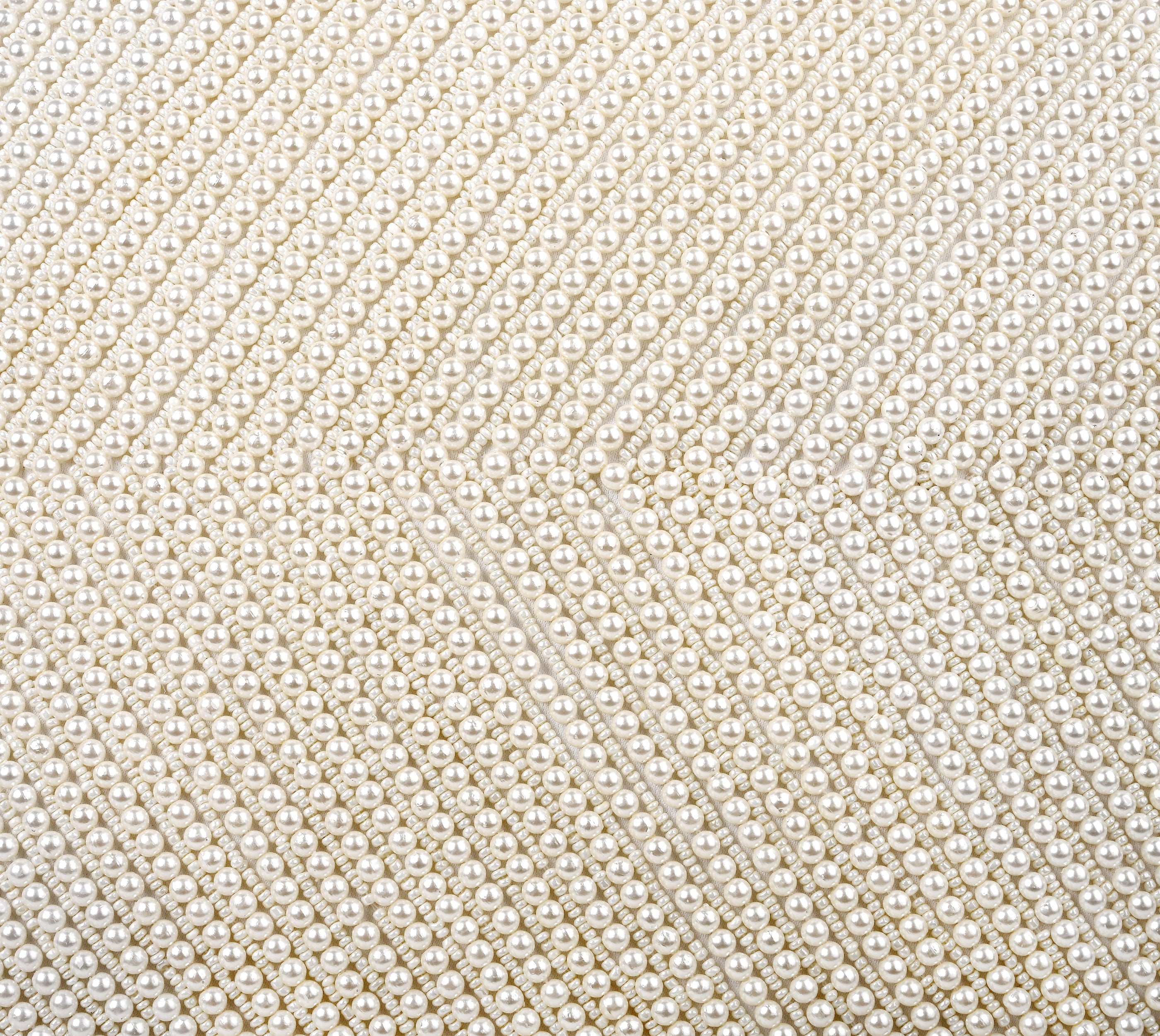 CAPIZ Gold Beaded Cushion Cover