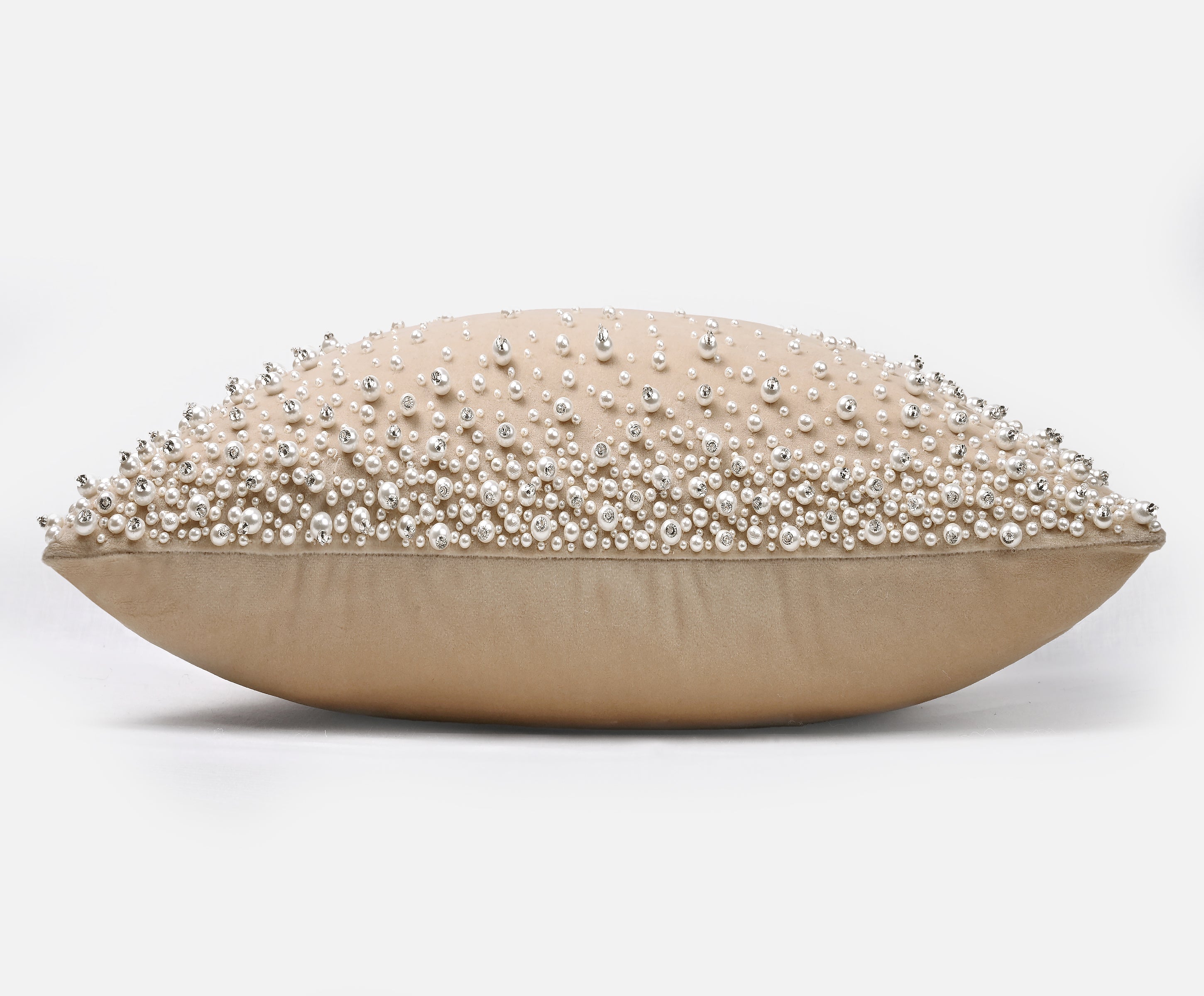 SOFIA Beige Velvet Cushion Cover