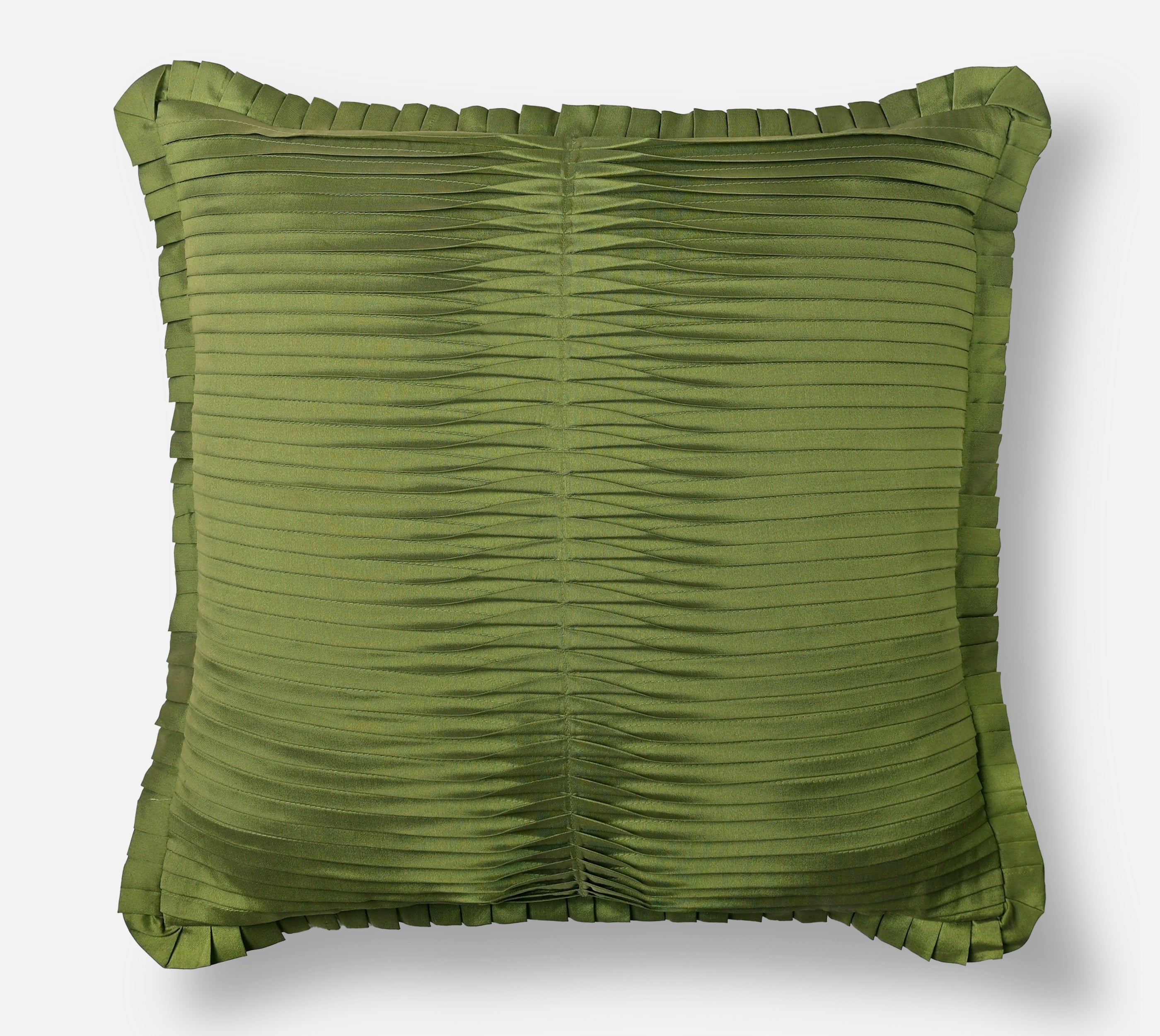 FERN Green Pleated Cushion Cover