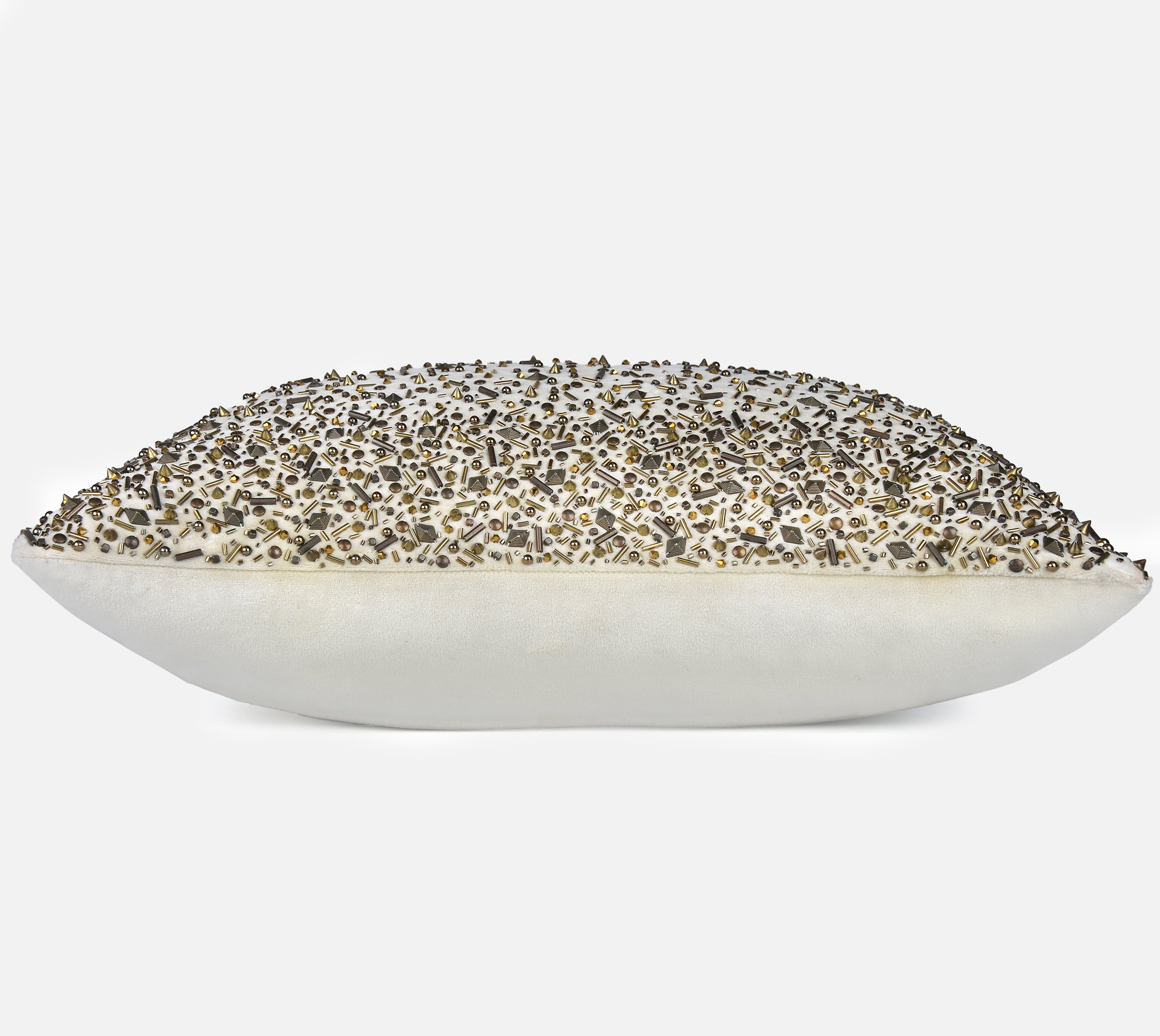 SPOKE Champagne Velvet Cushion Cover