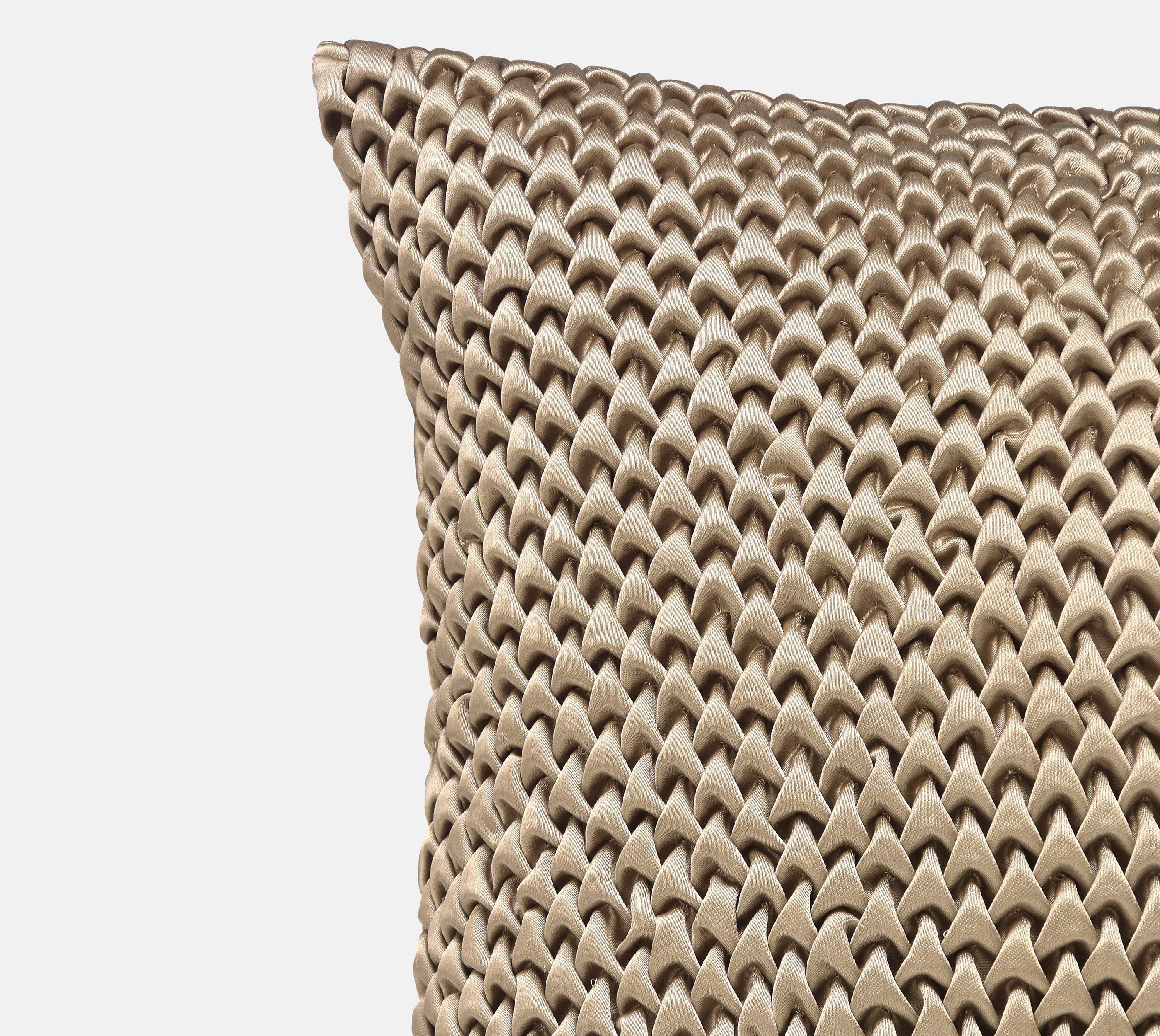 STELLAR Gold Smocking Cushion Cover
