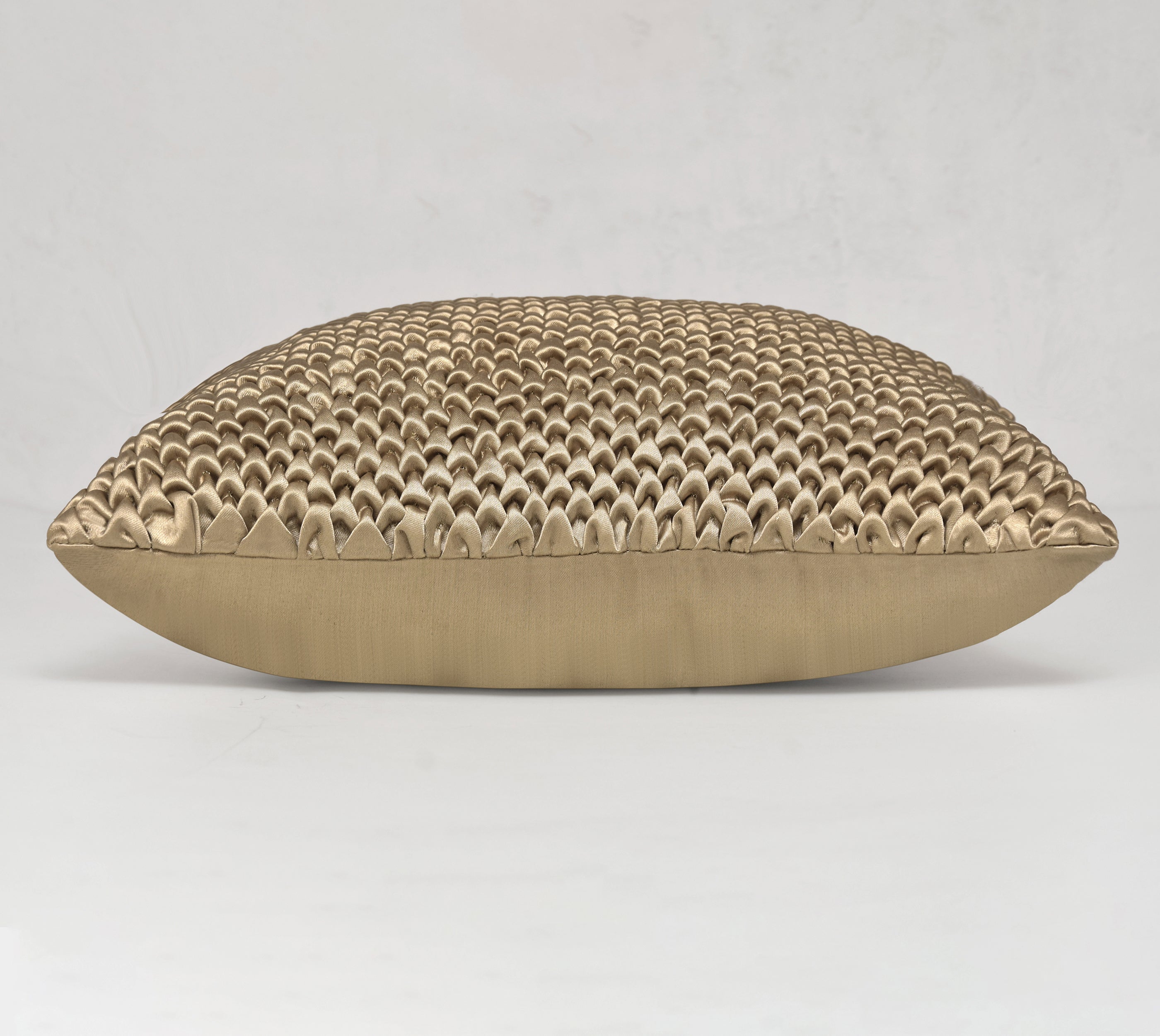 STELLAR Gold Smocking Cushion Cover