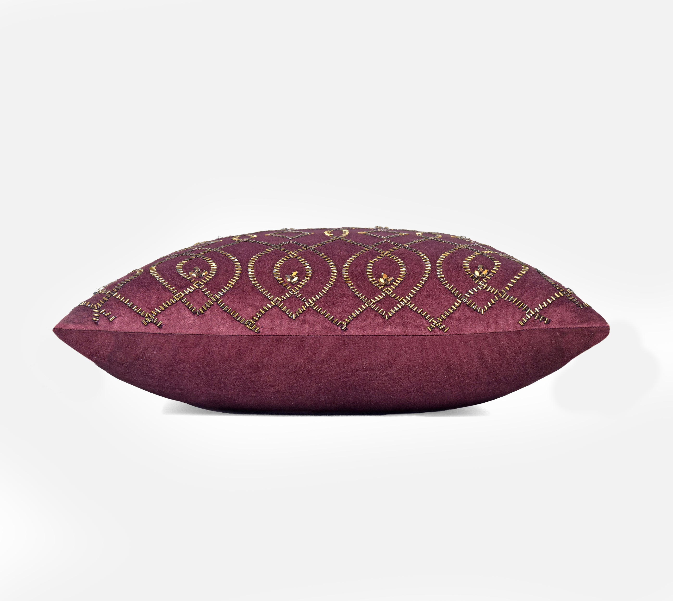 PATINA Purple Velvet Cushion Cover
