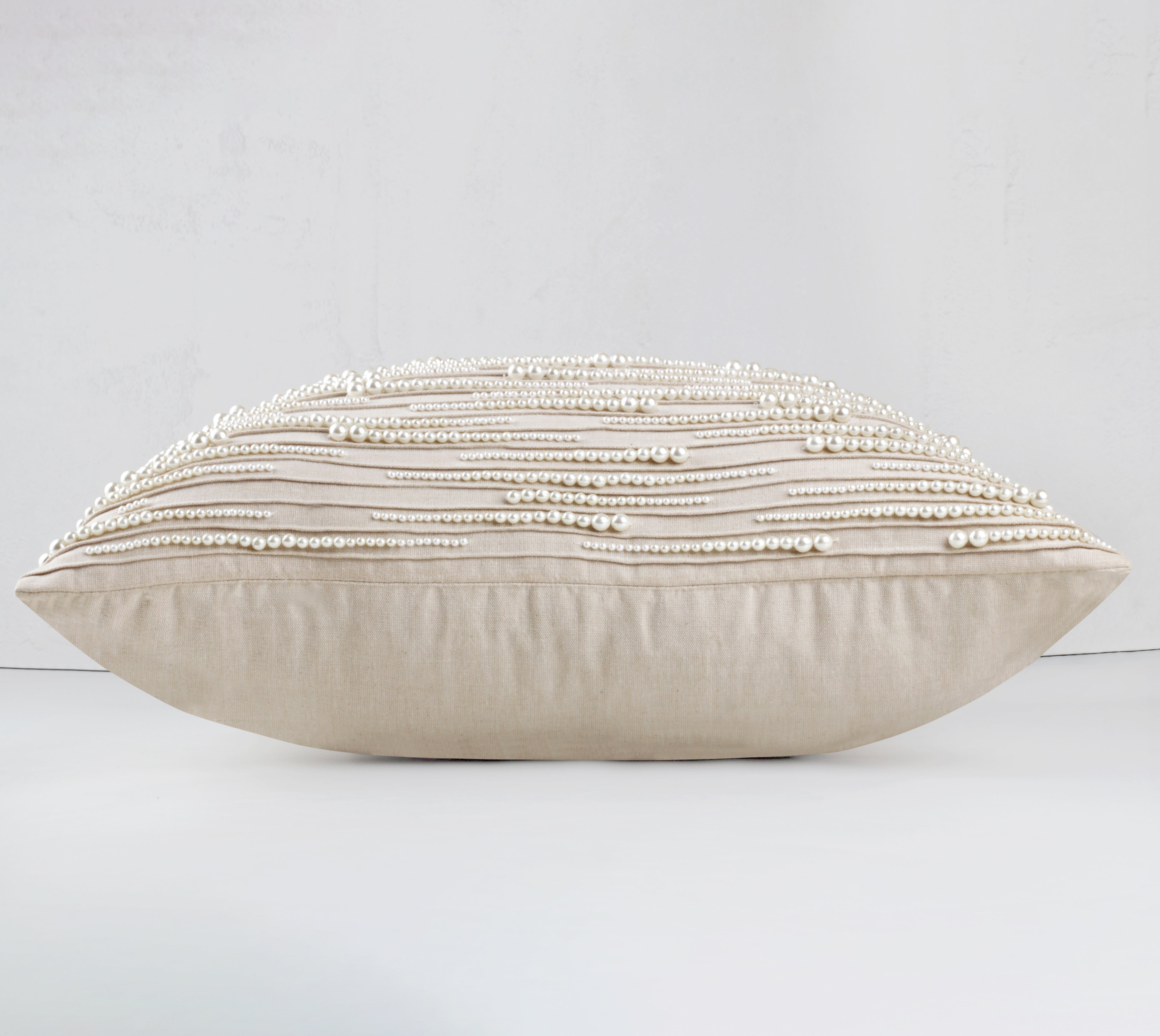 ORIENT Light Beige Cotton Cushion Cover